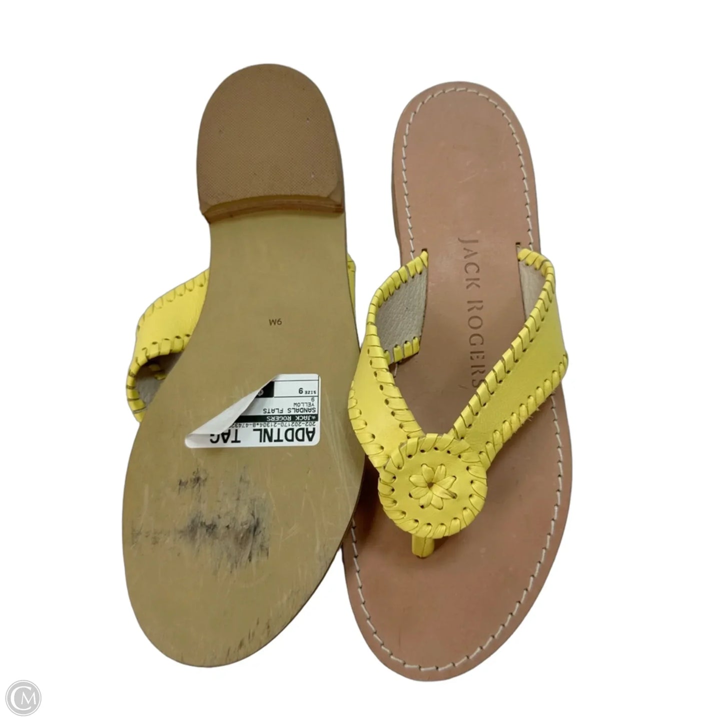 Sandals Flats By Jack Rogers In Yellow, Size: 9
