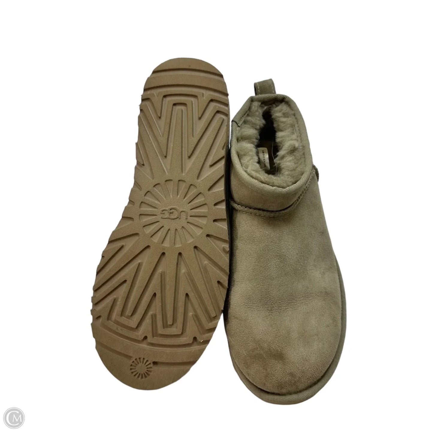 Mini Boots Designer By Ugg In Tan, Size: 9