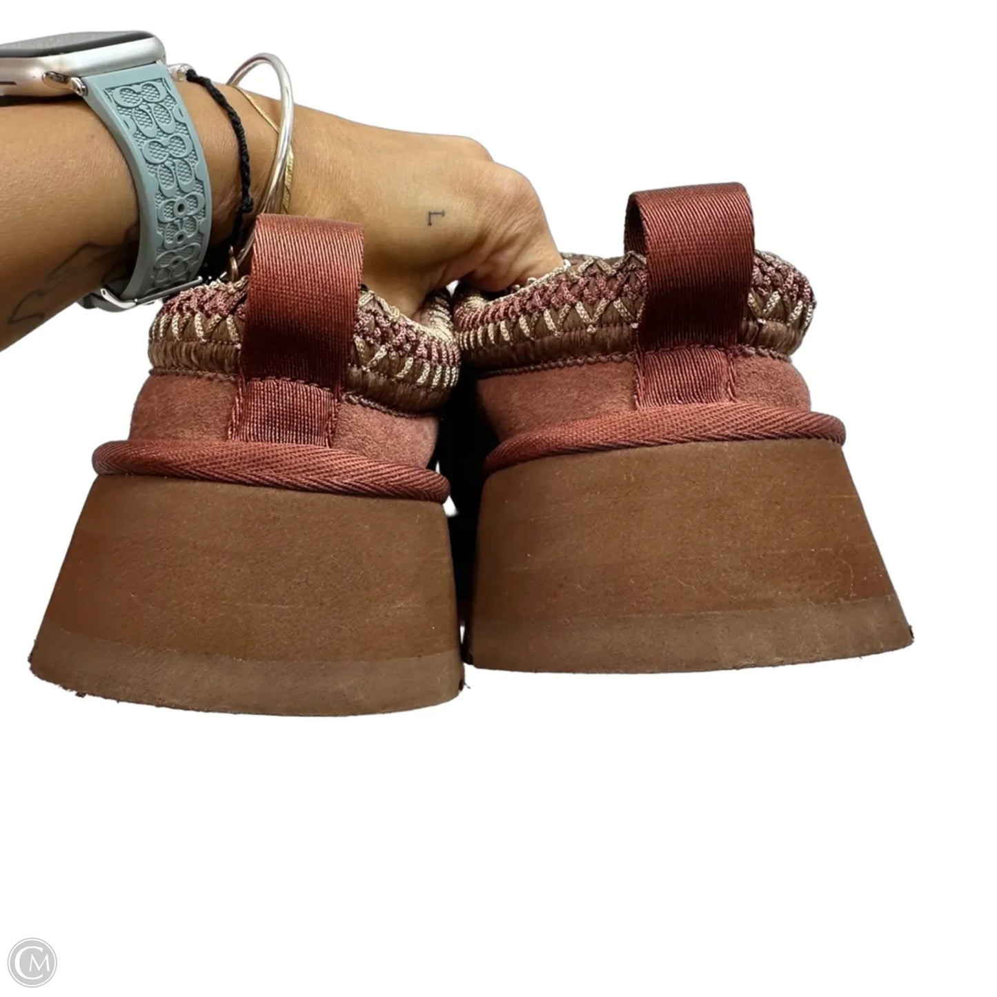 Platform Shoes Designer By Ugg In Maroon, Size: 9
