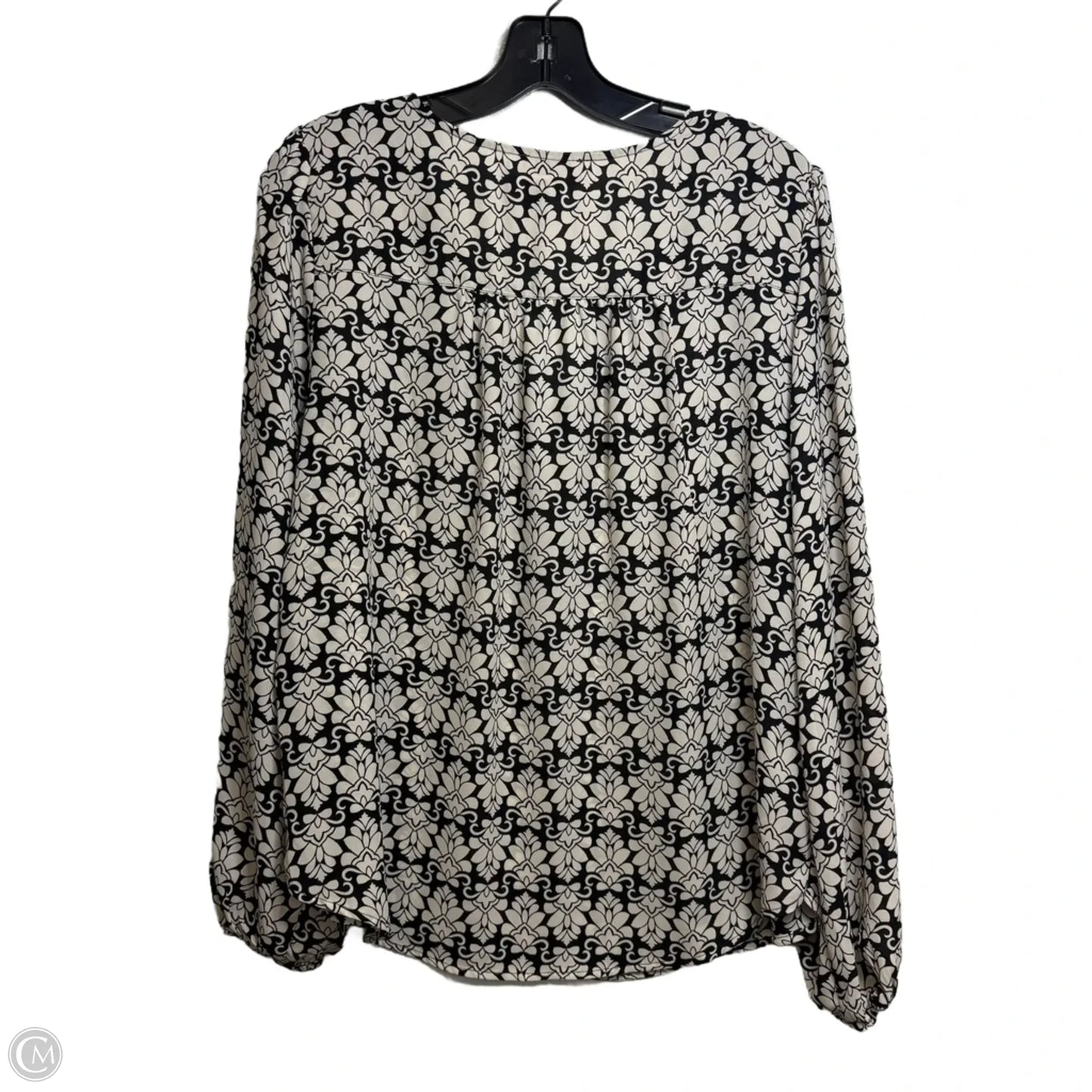 Blouse Long Sleeve By Loft In Floral Print, Size: L