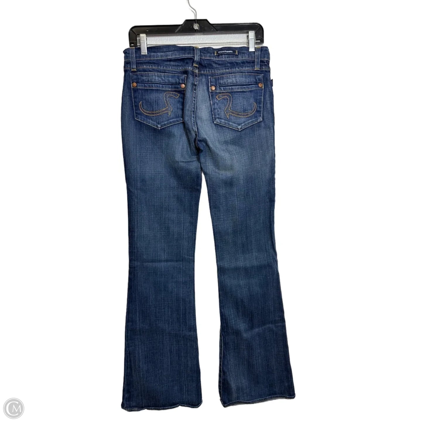 Jeans Flared By Rock And Republic In Blue Denim, Size: 6