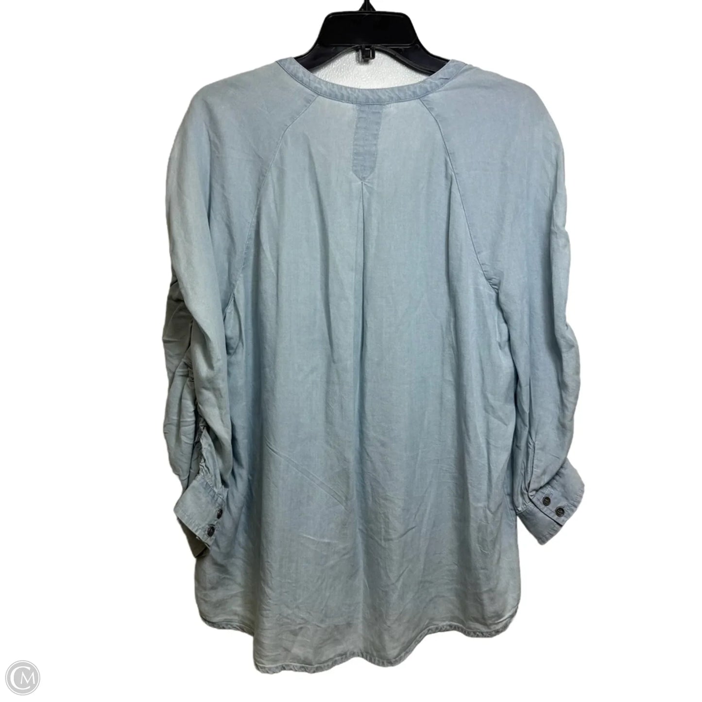 Top Long Sleeve By Beachlunchlounge In Blue, Size: L