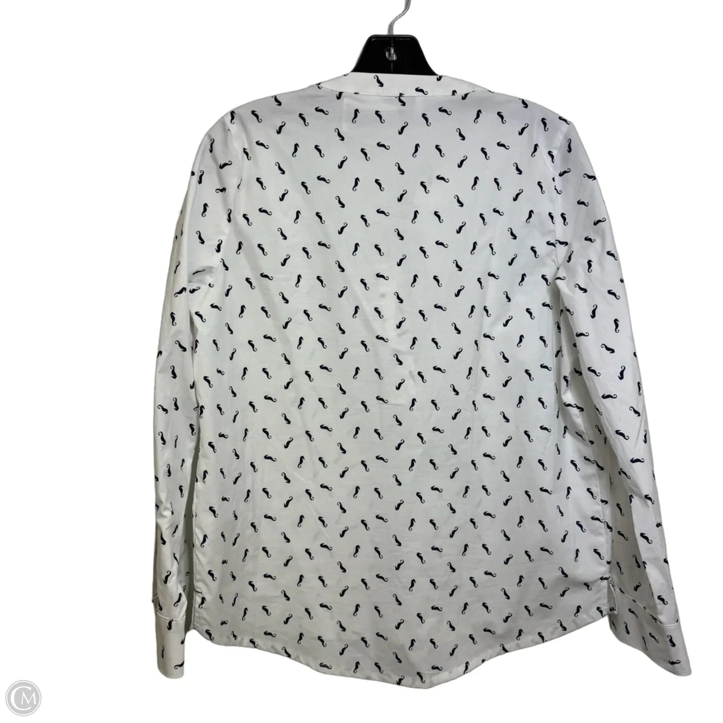 Top Long Sleeve By Vineyard Vines In White, Size: S