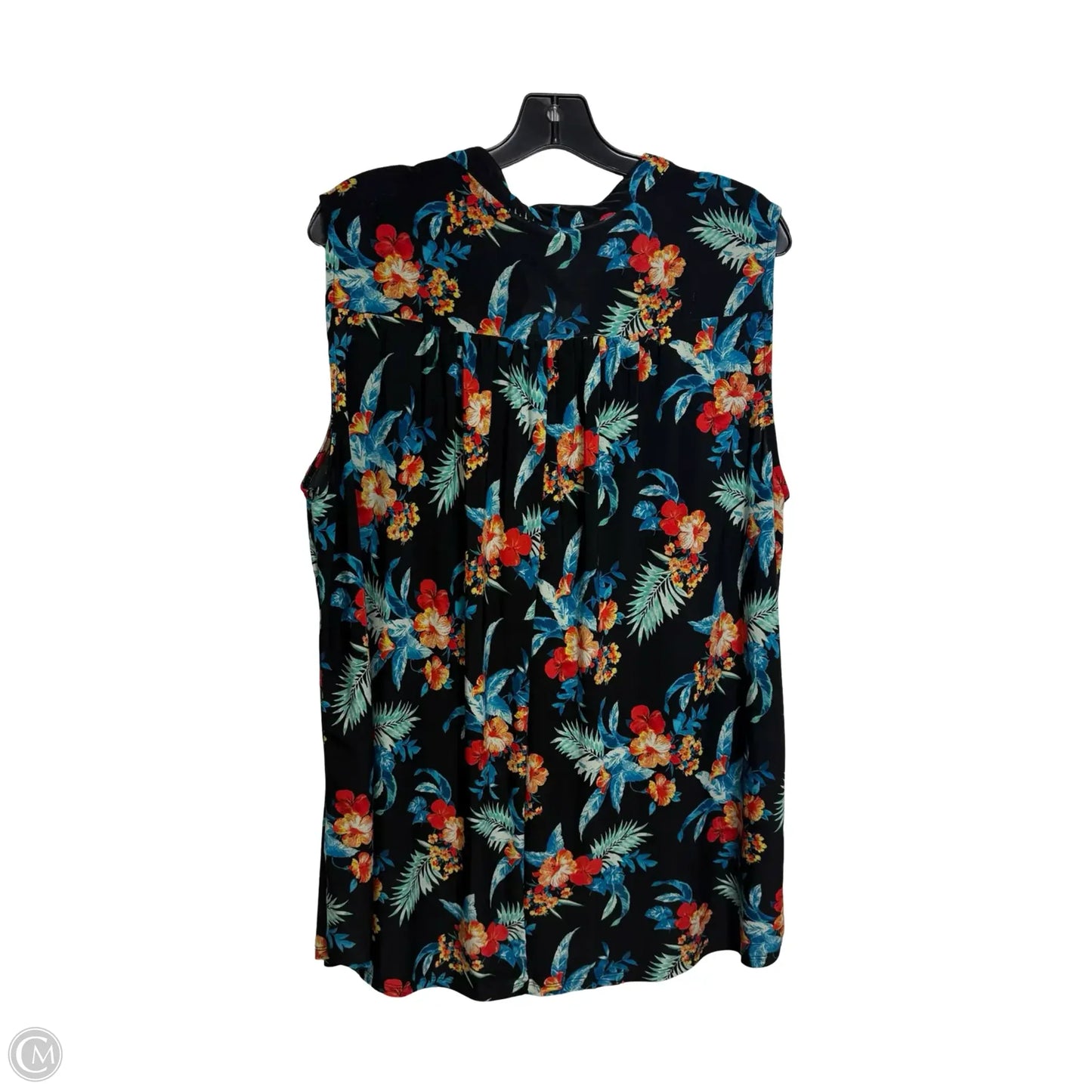 Top Sleeveless By Clothes Mentor In Floral Print, Size: 2x