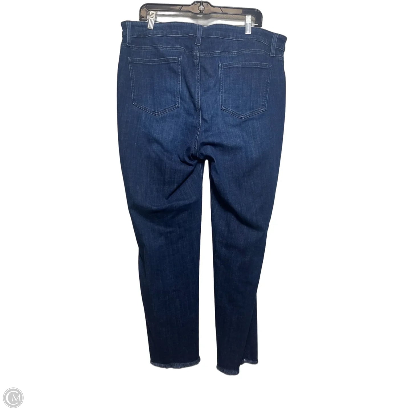 Jeans Cropped By Chicos In Blue Denim, Size: 16