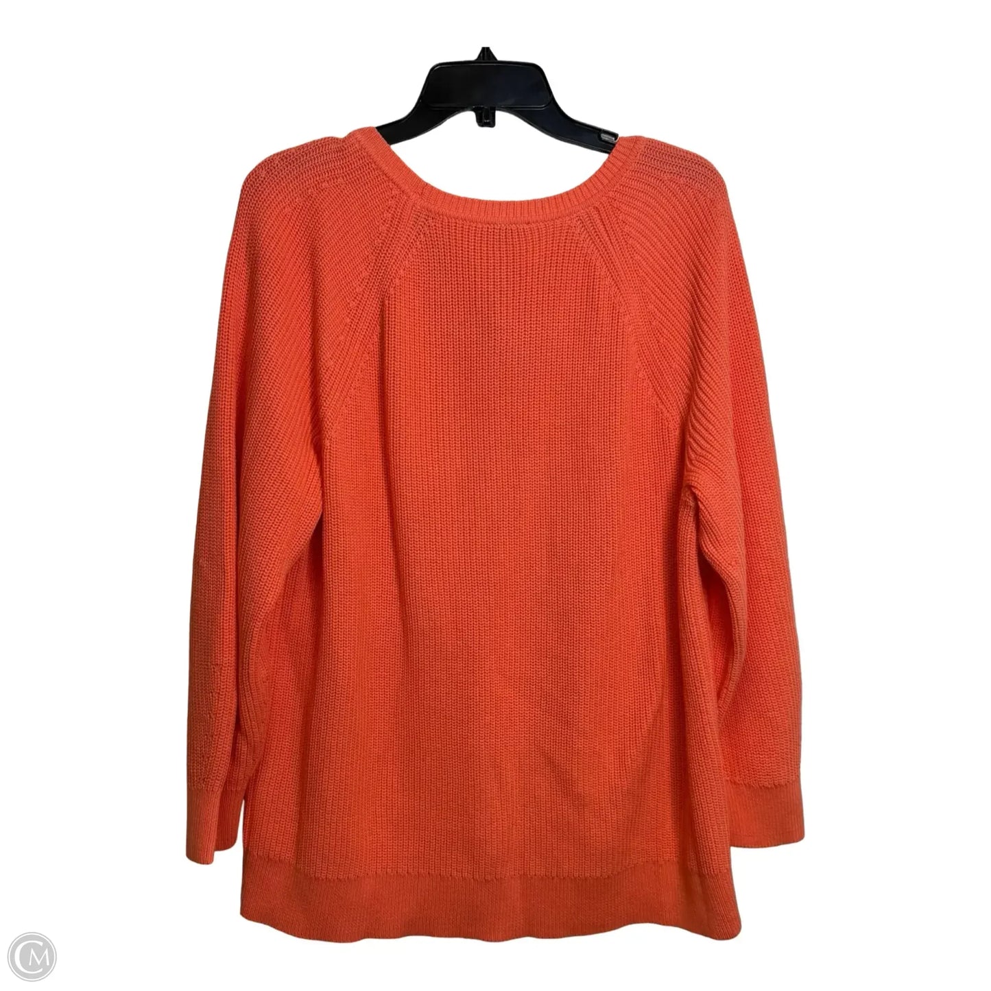 Sweater By Talbots In Orange, Size: 2x