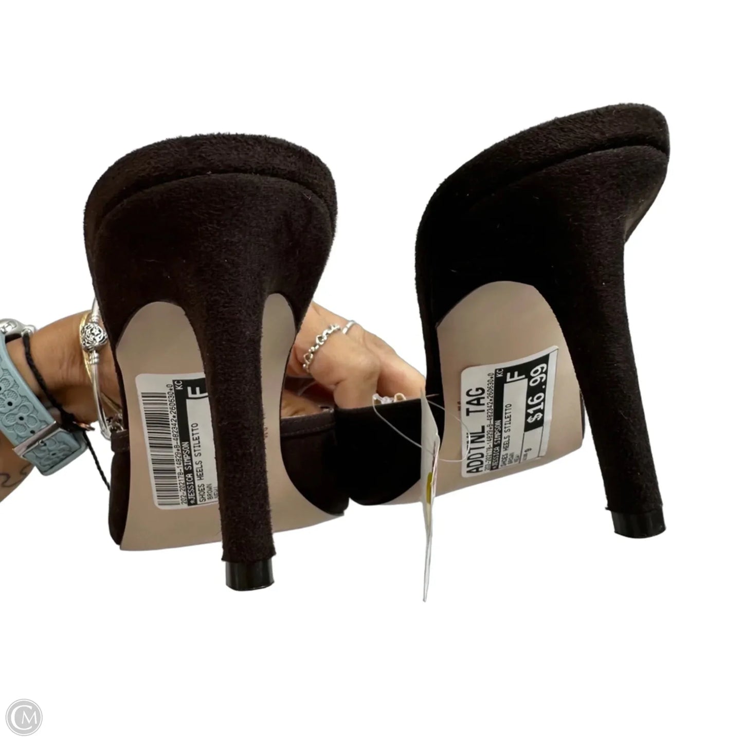 Shoes Heels Stiletto By Jessica Simpson In Brown, Size: 9