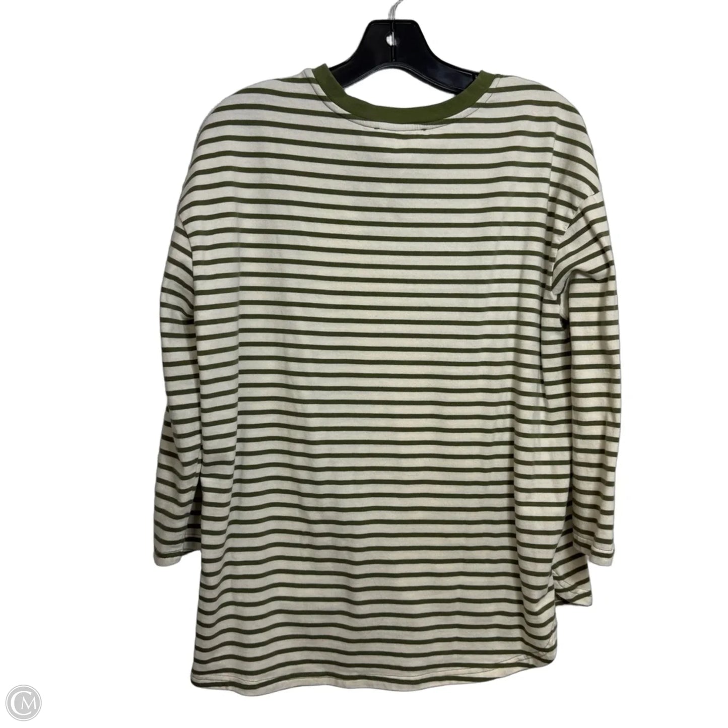 Top Long Sleeve By Pomander Place In Striped Pattern, Size: M