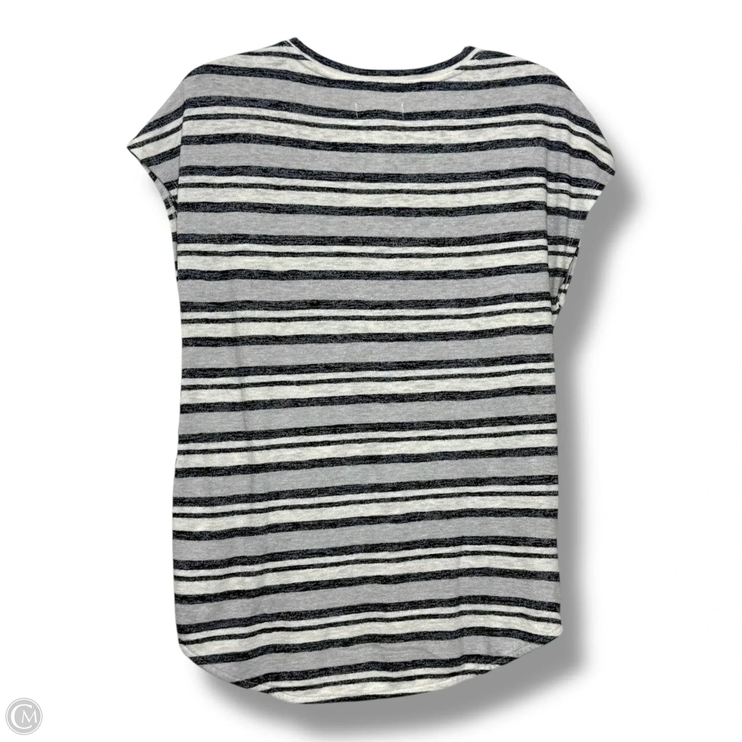 Top Short Sleeve By Lou And Grey In Striped Pattern, Size: S
