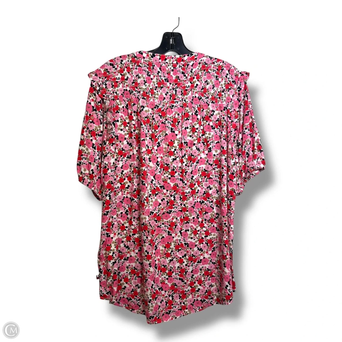 Top Short Sleeve By Tommy Hilfiger In Floral Print, Size: Xl