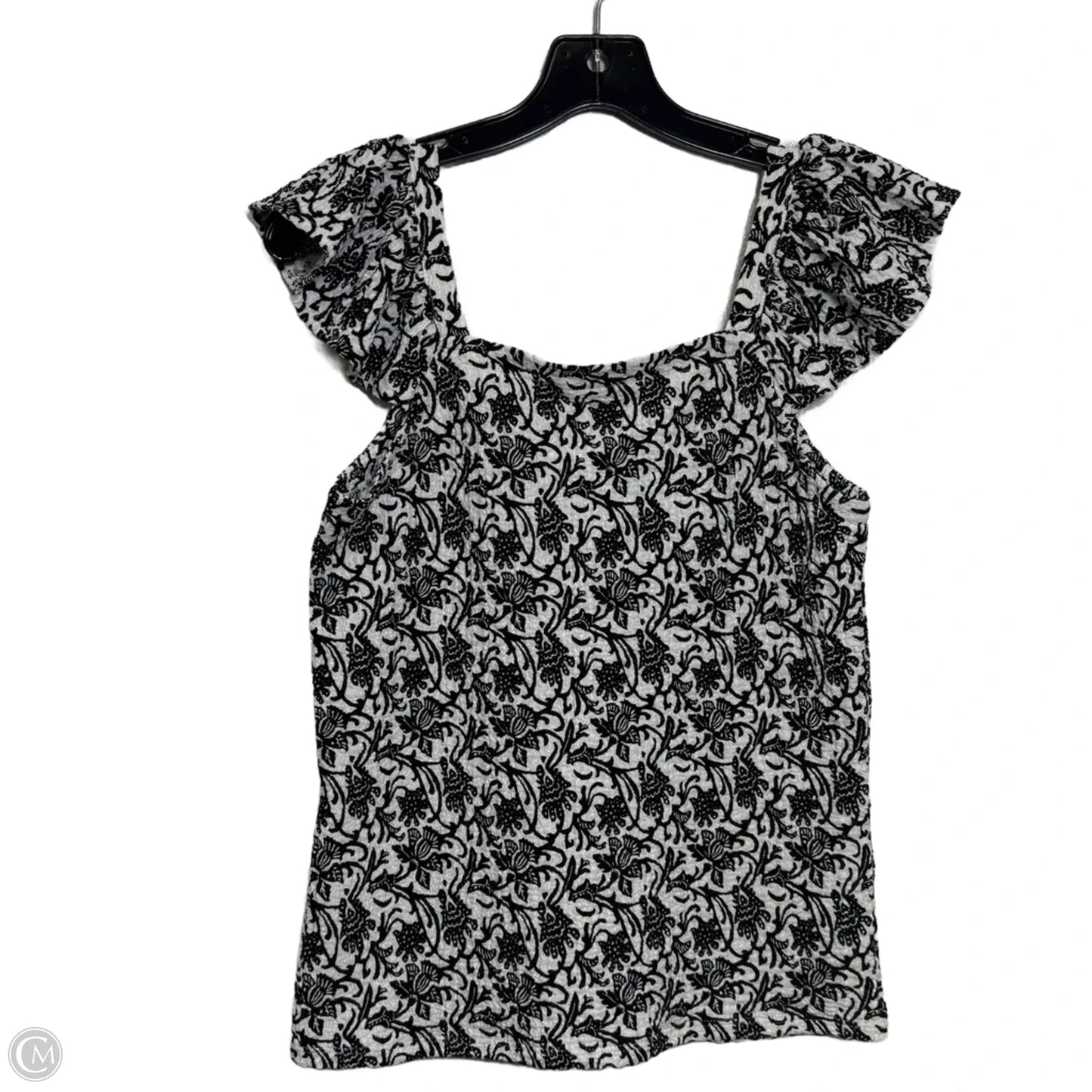 Top Sleeveless By Loft In Black & White, Size: Xs