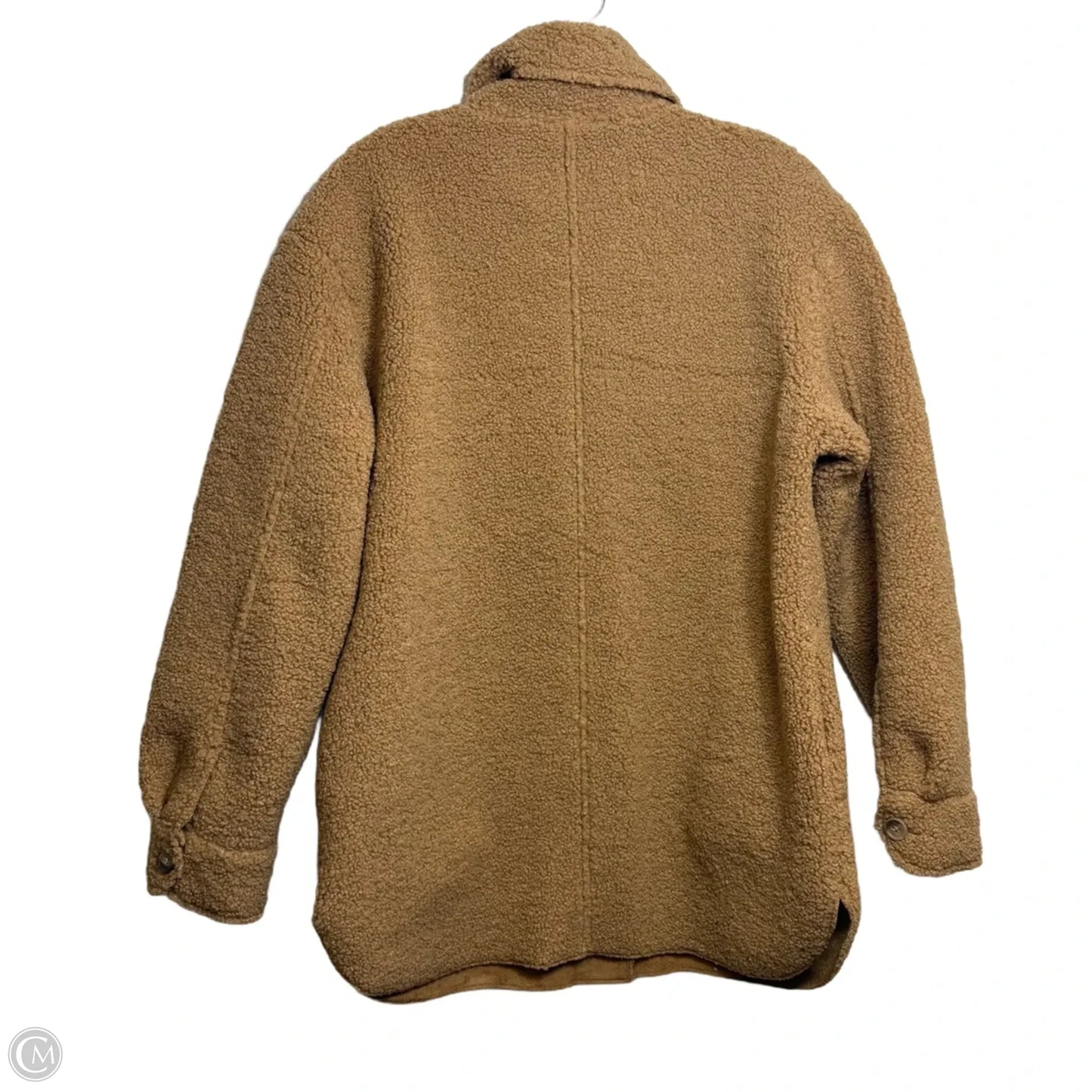 Jacket Shirt By Joie In Tan, Size: S