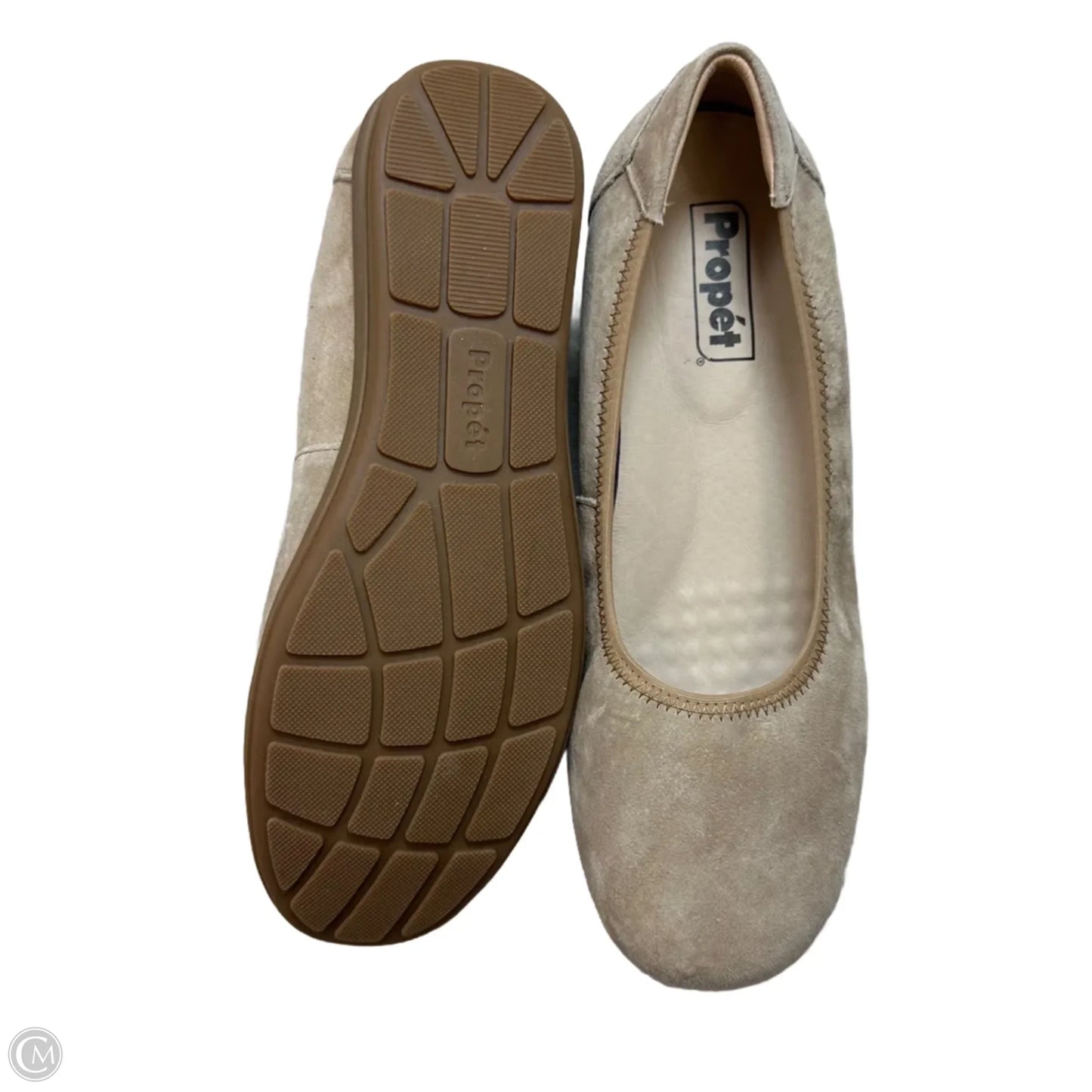 Shoes Flats By Clothes Mentor In Beige, Size: 8.5