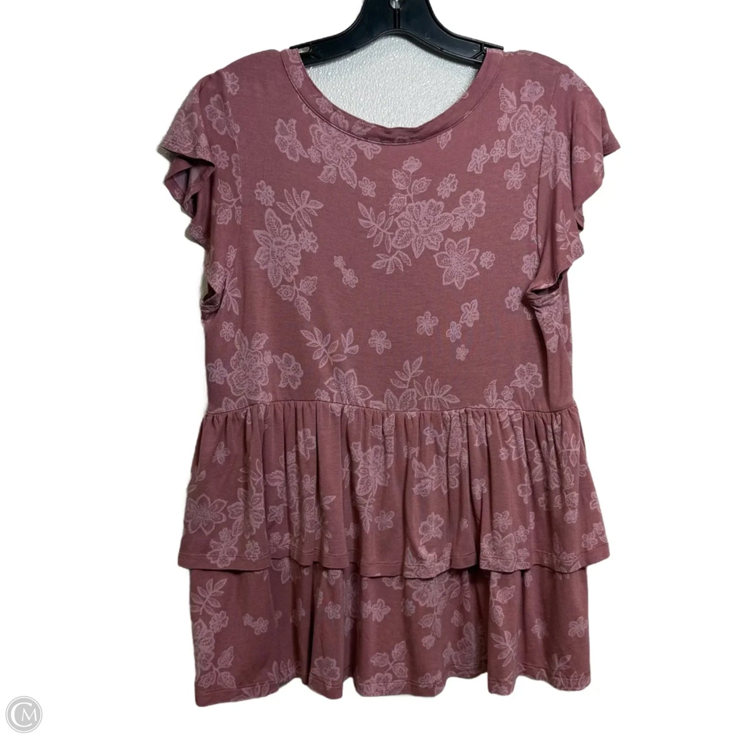 Top Short Sleeve Basic By Torrid In Pink, Size: M