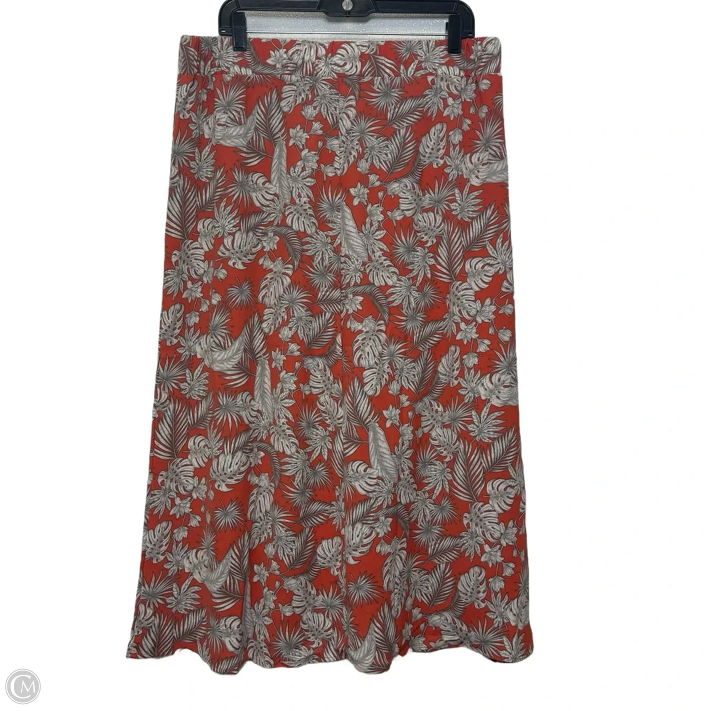 Skirt Maxi By 89th And Madison In Orange & White, Size: Xl