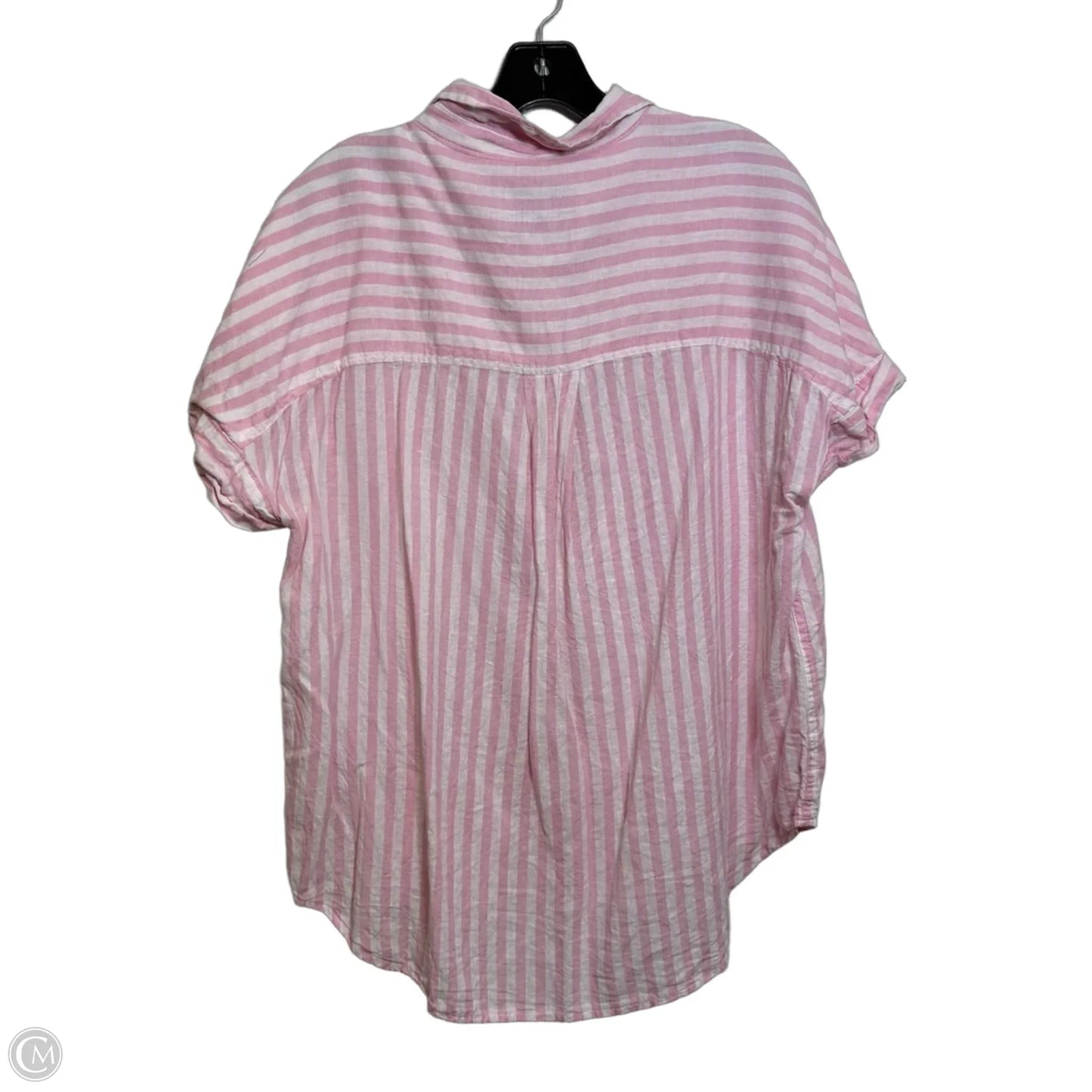 Top Short Sleeve Basic By Lola River In Striped Pattern, Size: Xl