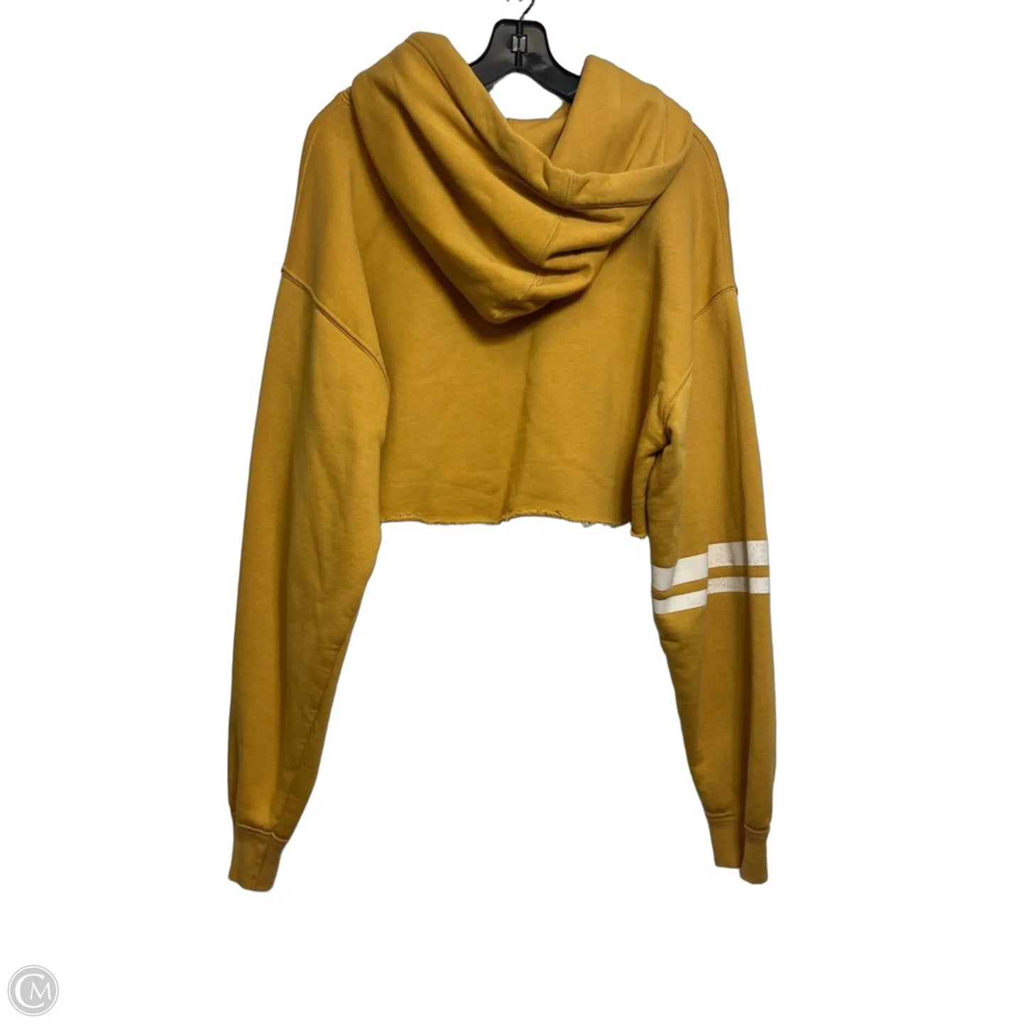 Sweatshirt Hoodie By Free People In Gold, Size: S
