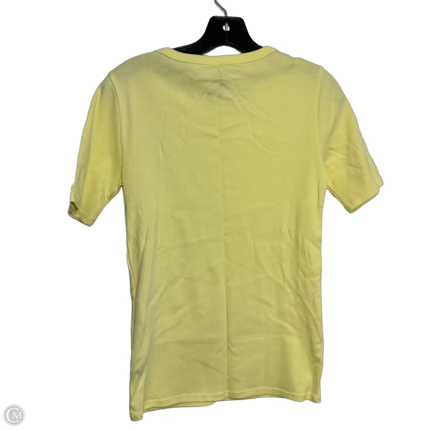 Top Short Sleeve Basic By J. Crew In Yellow, Size: S