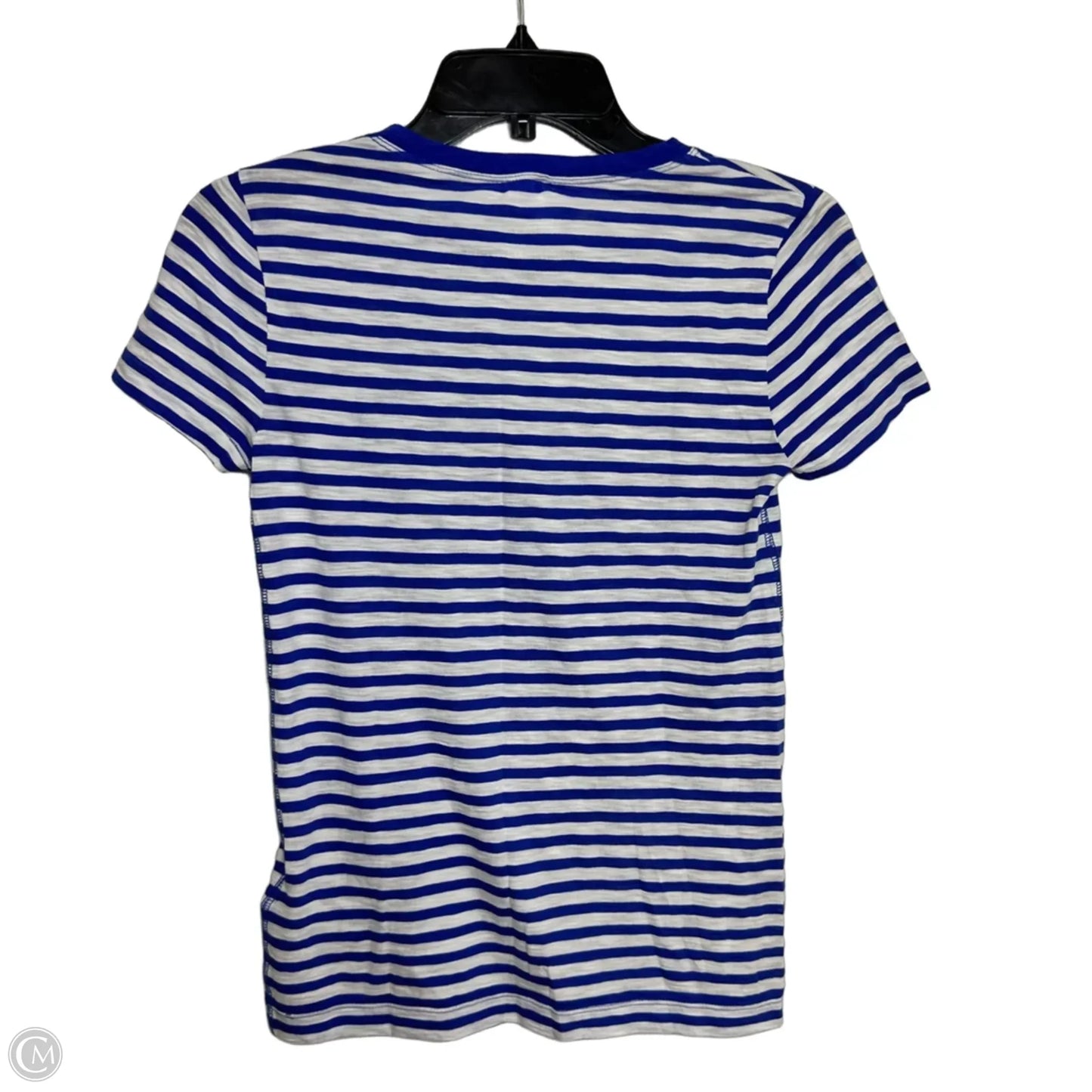 Top Short Sleeve Basic By J. Crew In Striped Pattern, Size: S