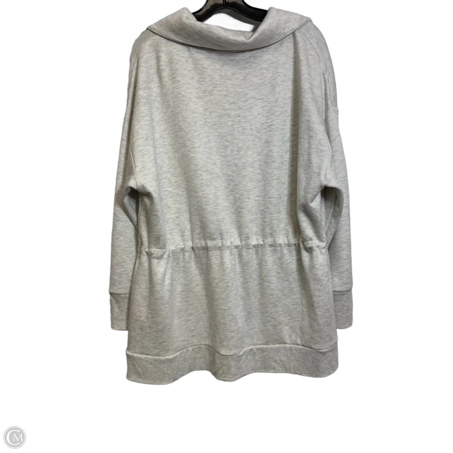 Sweatshirt Collar By Magaschoni In Grey, Size: 1x