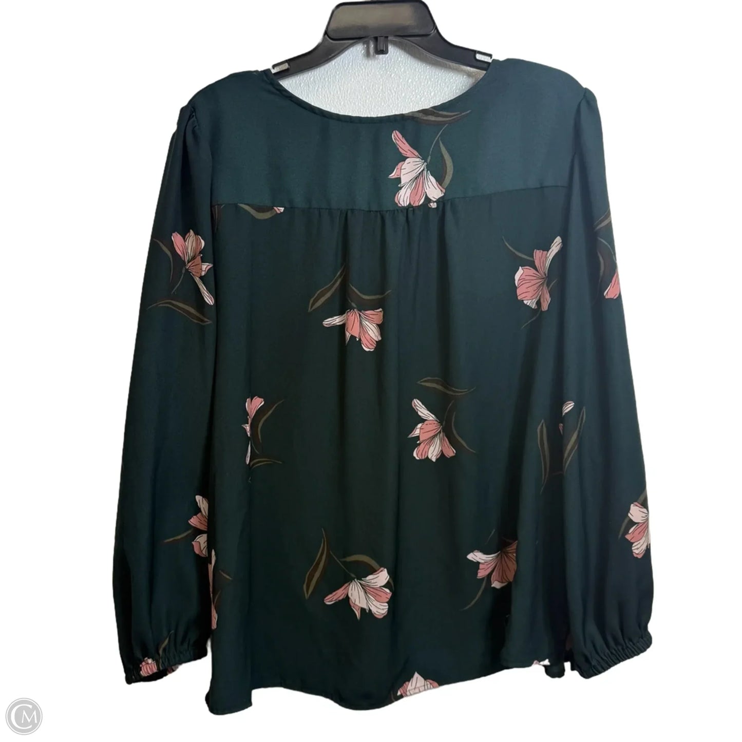 Top Long Sleeve By Ava & Viv In Green, Size: 2x