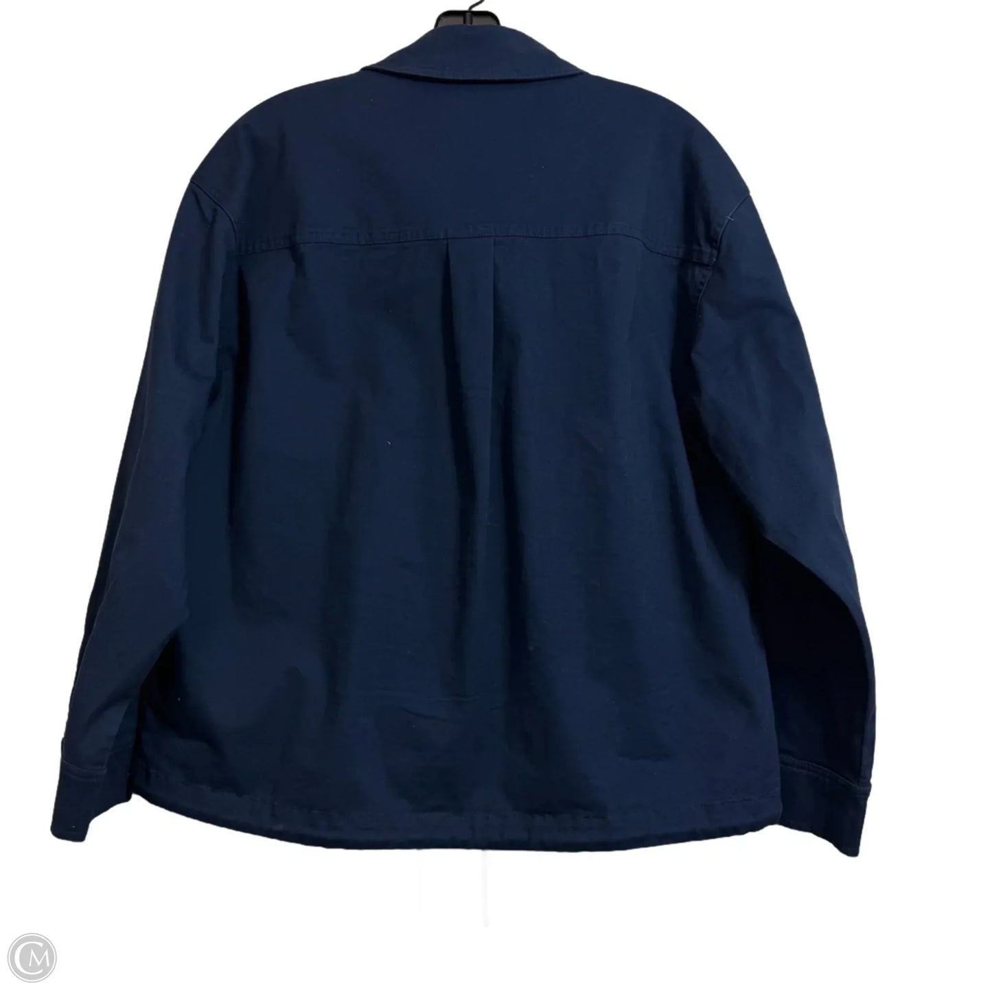 Top Long Sleeve Designer By Frye In Navy, Size: S
