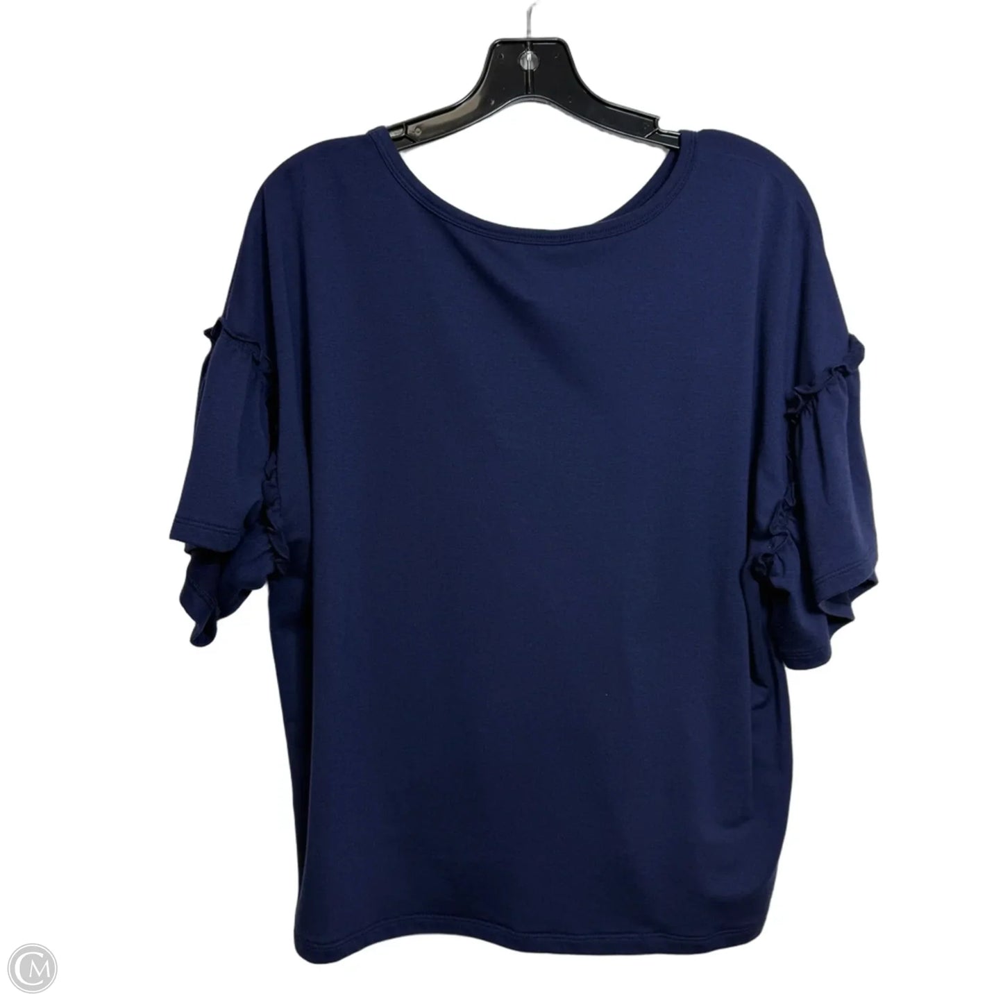 Top Short Sleeve By Candace Cameron Bure In Navy, Size: L