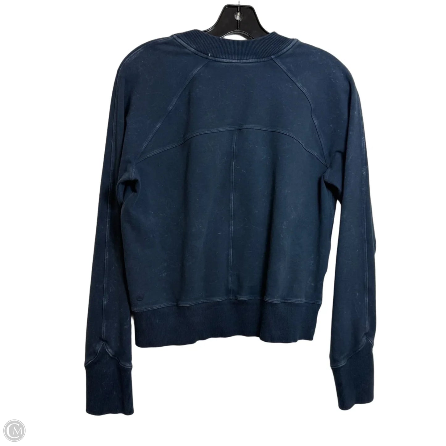 Top Long Sleeve By Lululemon In Navy, Size: M