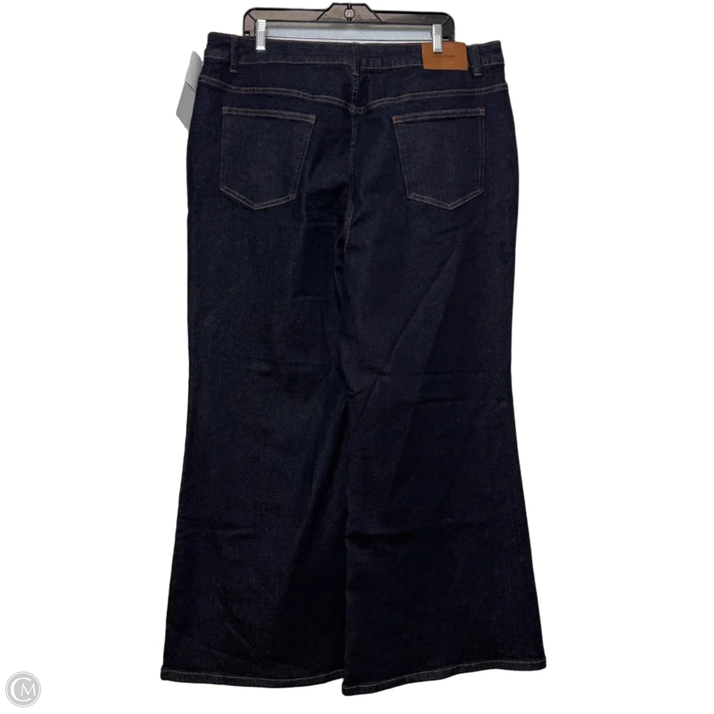 Jeans Flared By Cider In Blue Denim, Size: 3x