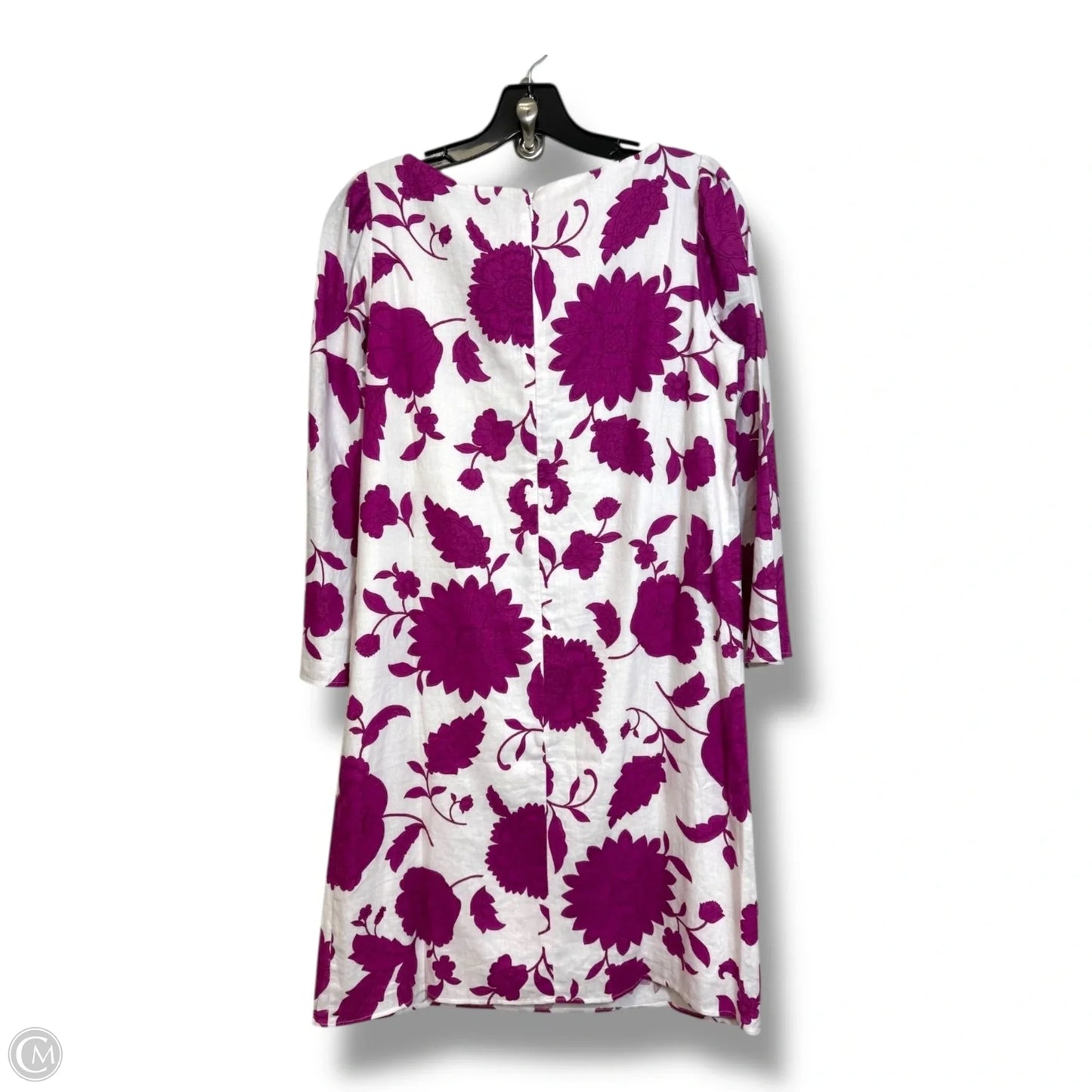 Dress Casual Short By Ann Taylor In Pink & White, Size: Xs