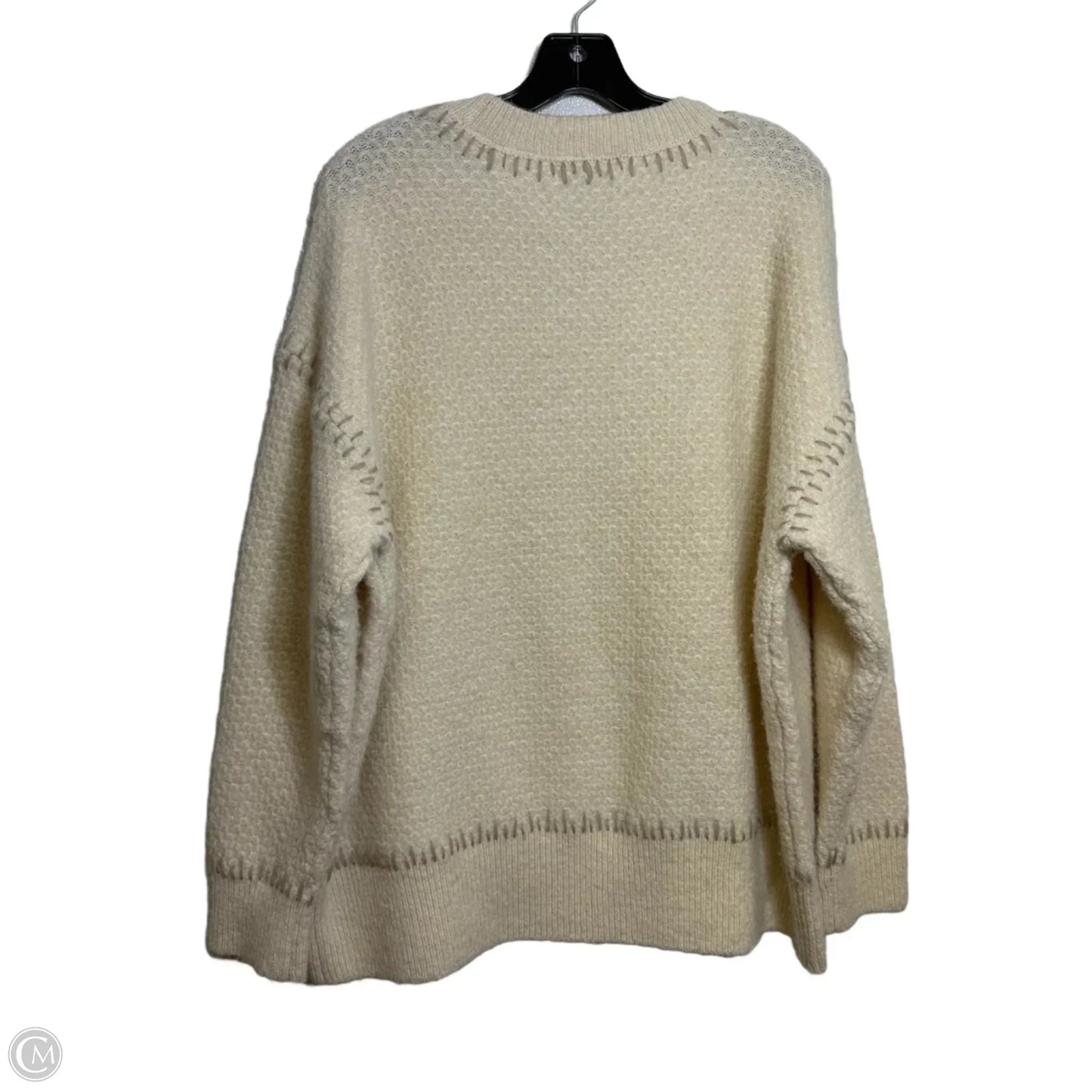 Sweater By Clothes Mentor In Ivory, Size: 2x