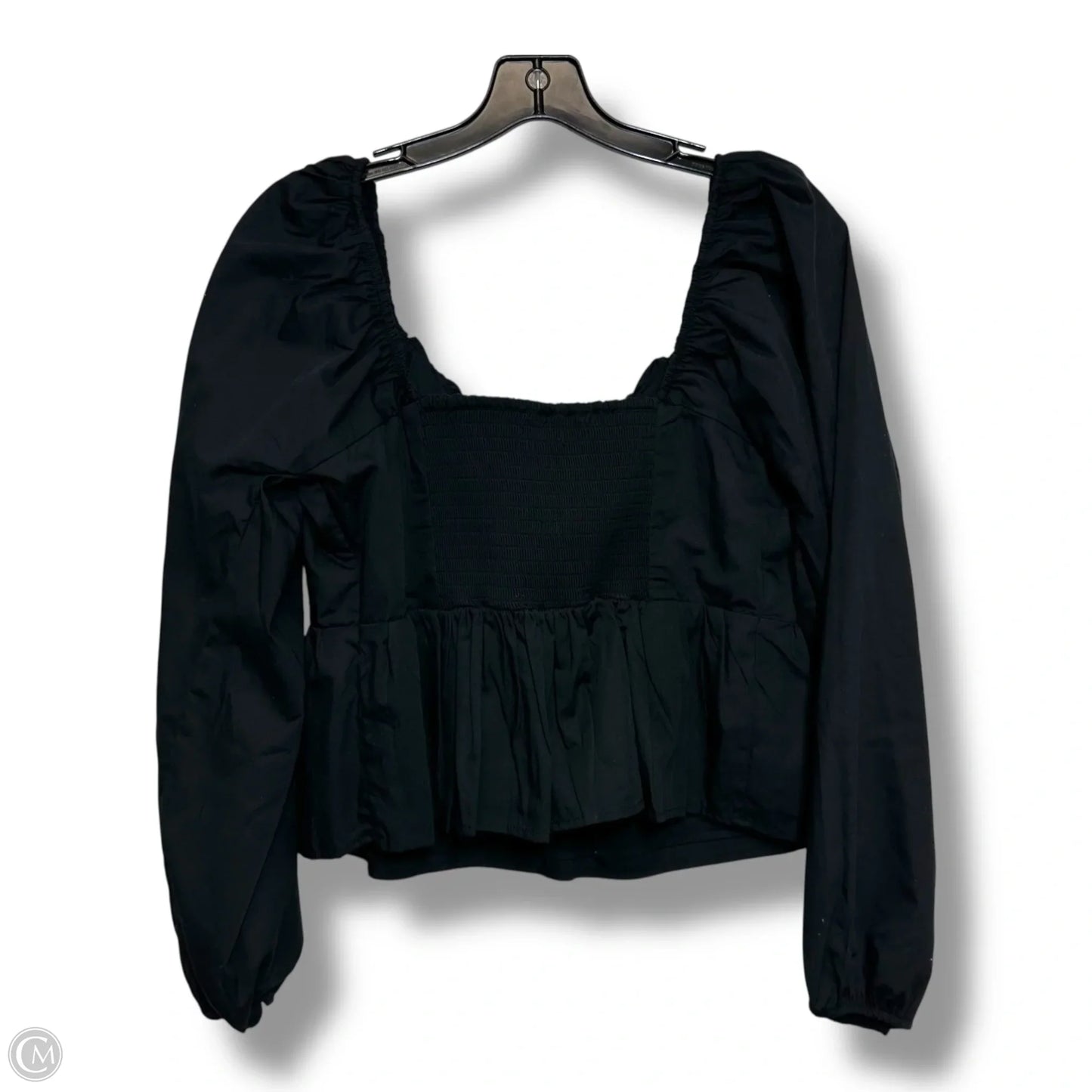 Top Long Sleeve By Abercrombie And Fitch In Black, Size: L