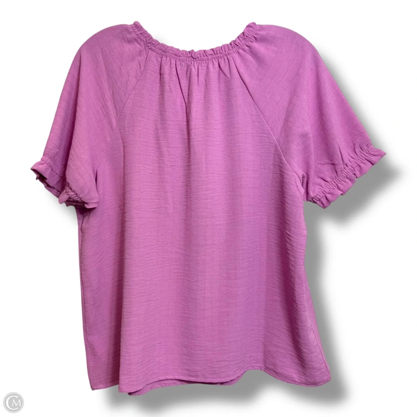 Top Short Sleeve By Nine West Apparel In Pink, Size: M