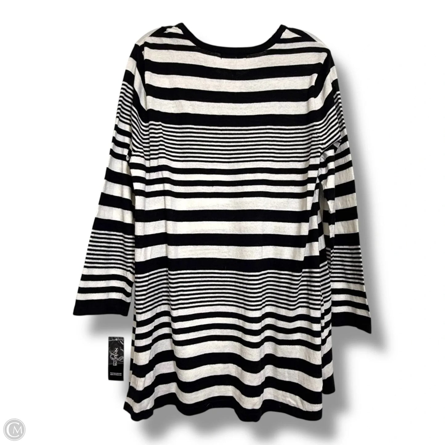 Top Long Sleeve By Style And Company In Striped Pattern, Size: 2x