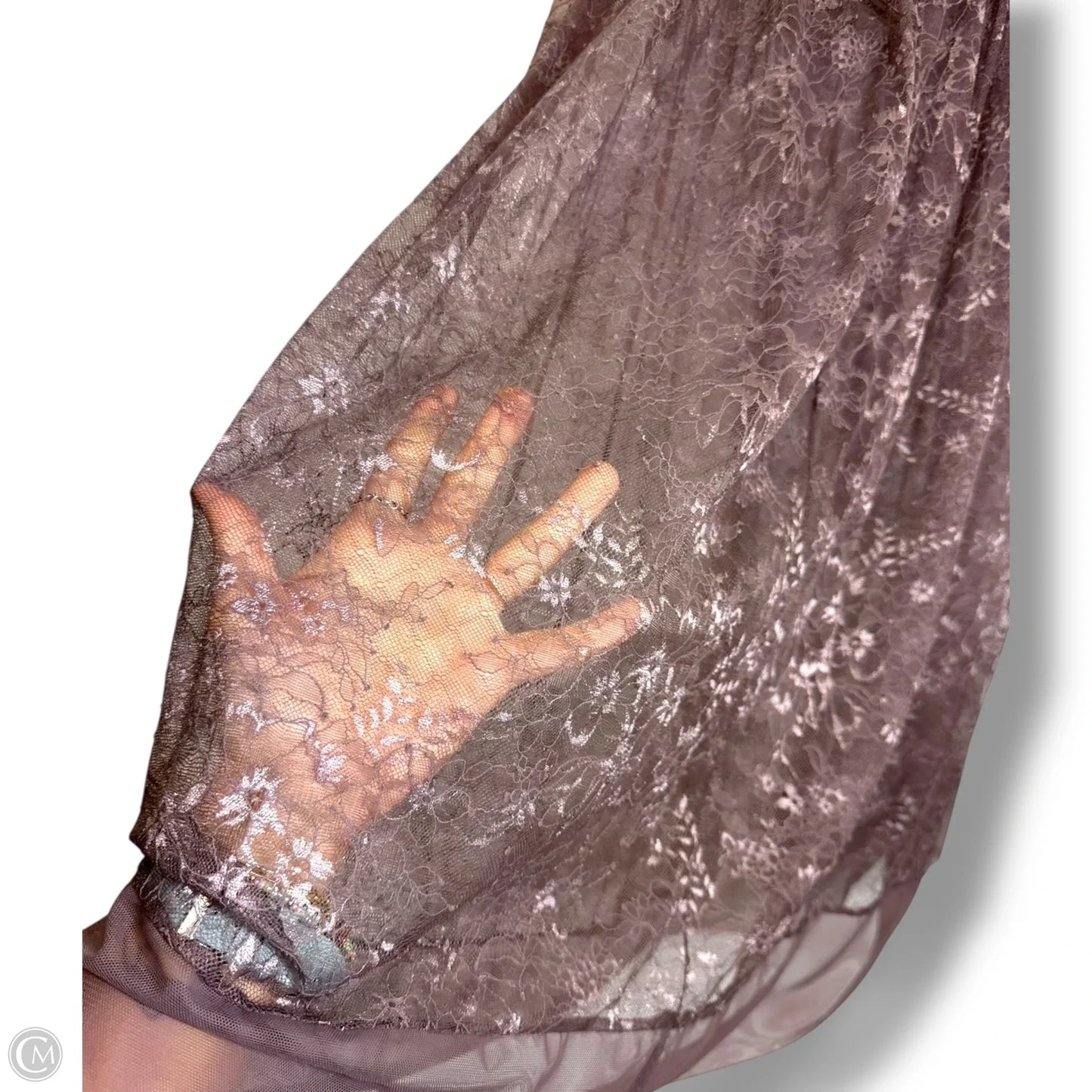 Sheer overlay Skirt Midi By Victorias Secret In Taupe, Size: L