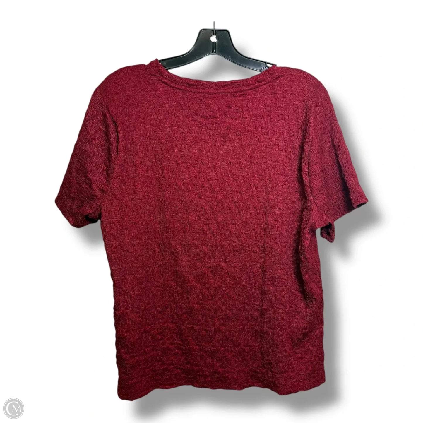 Top Short Sleeve By Simply Vera In Red, Size: Xxl