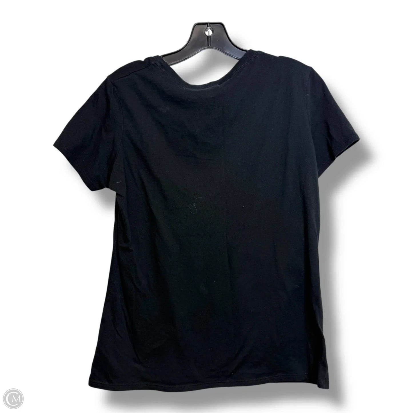 Top Short Sleeve Basic By Cmf In Black, Size: L