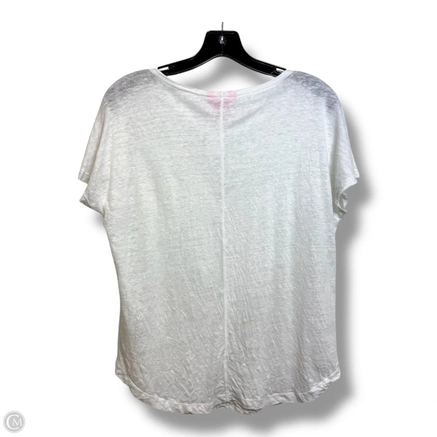 Top Short Sleeve Designer By Lilly Pulitzer In White, Size: S