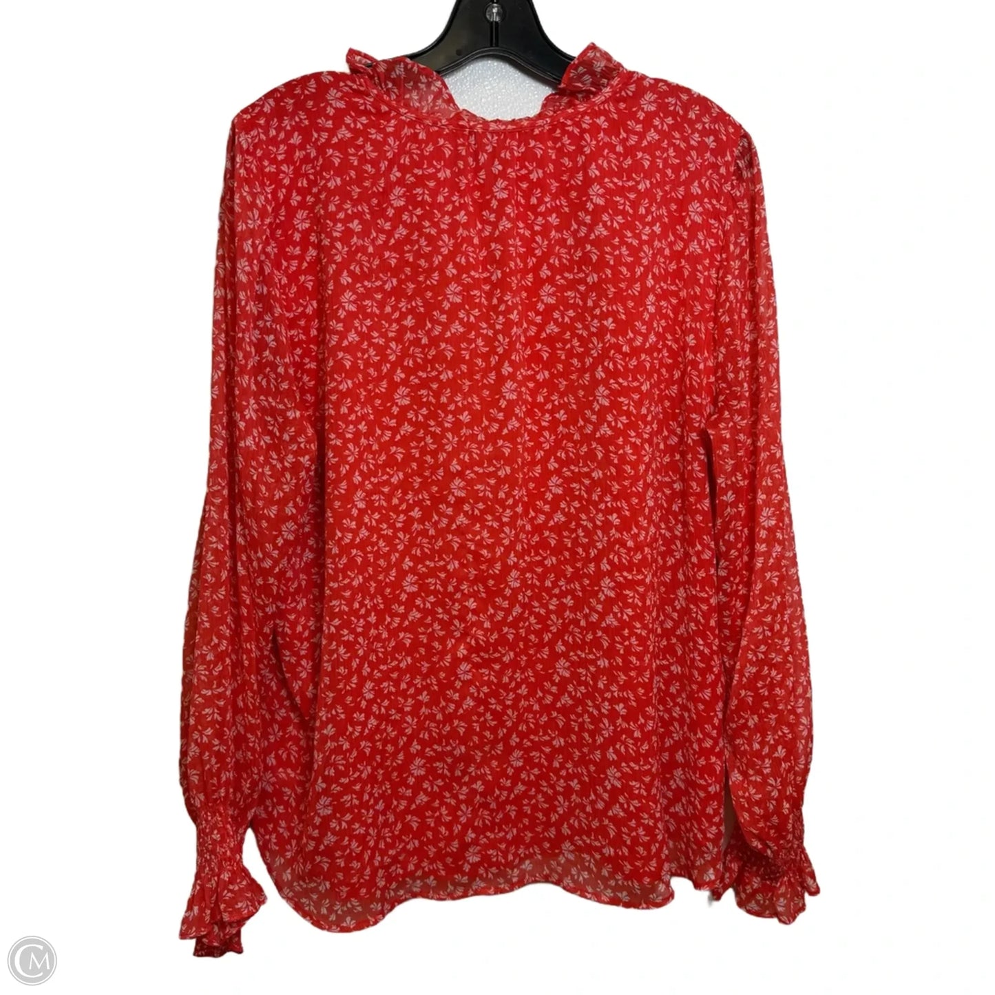 Top Long Sleeve By Loft In Orange, Size: L