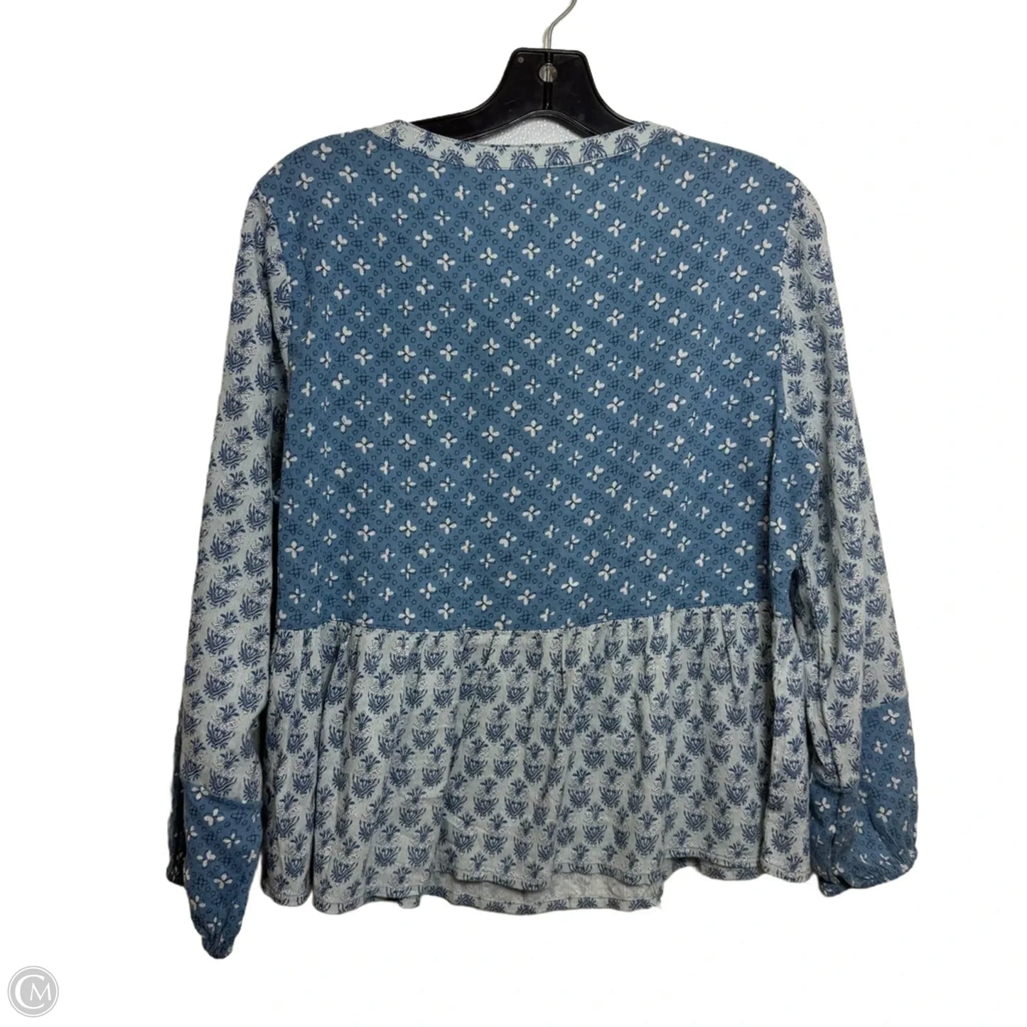 Top Long Sleeve By Lucky Brand In Blue, Size: M