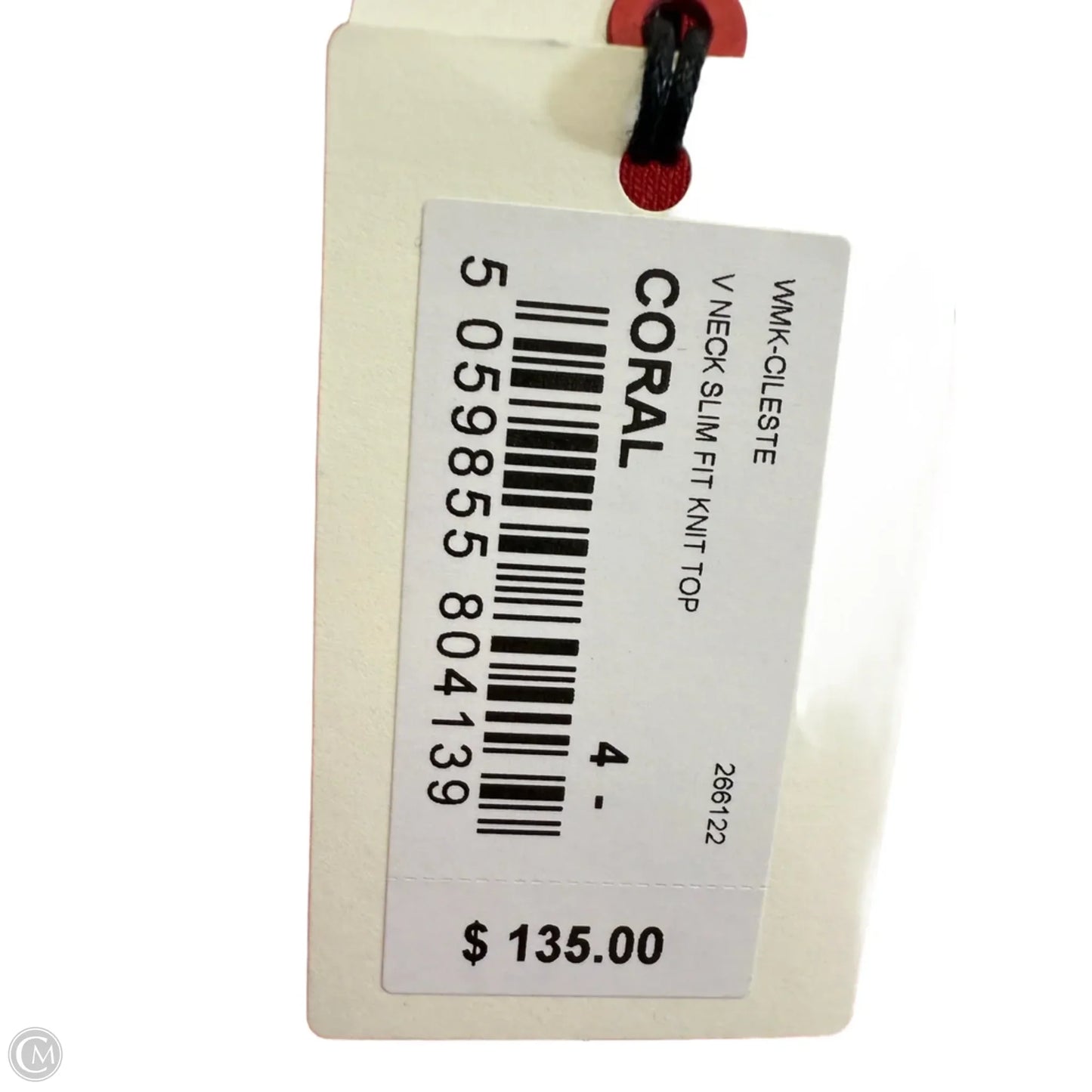 Top 3/4 Sleeve By Ted Baker In Coral, Size: S