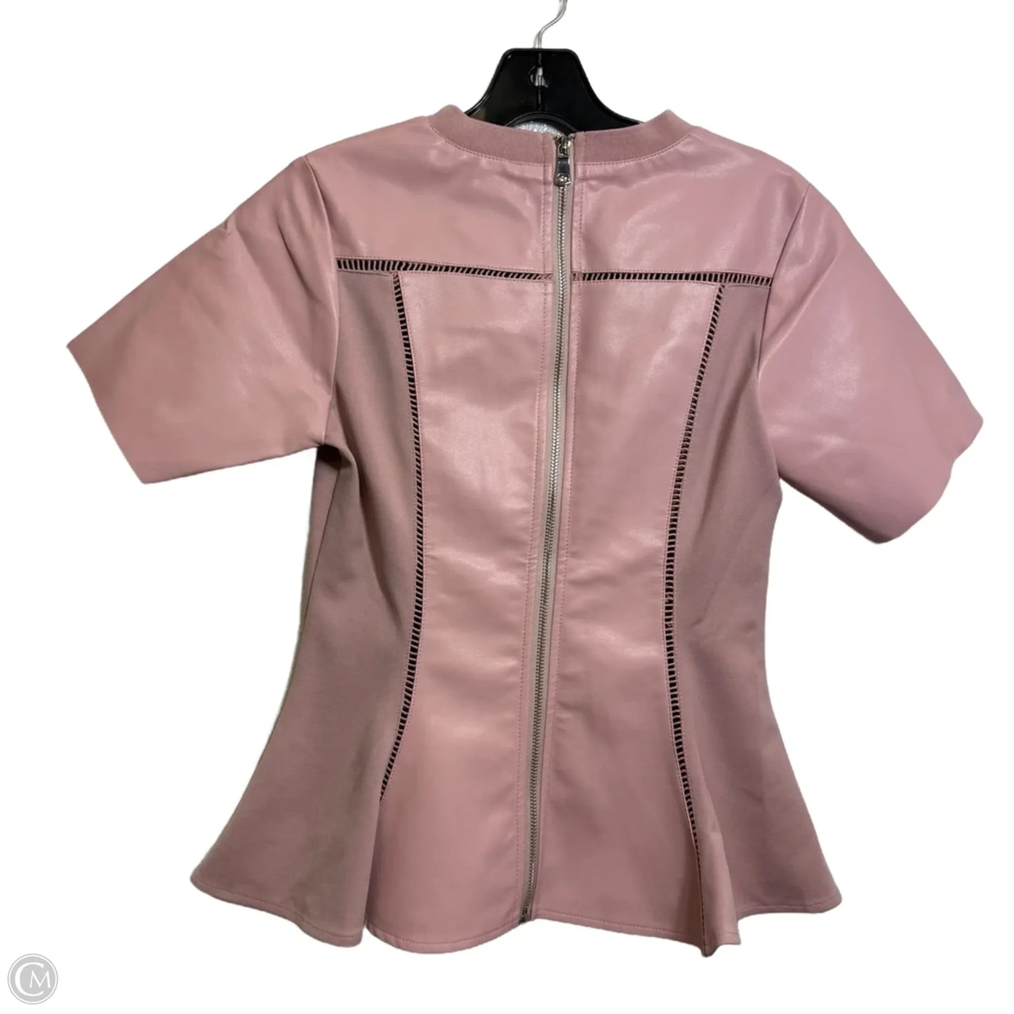 Top Short Sleeve By Gracia In Pink, Size: S