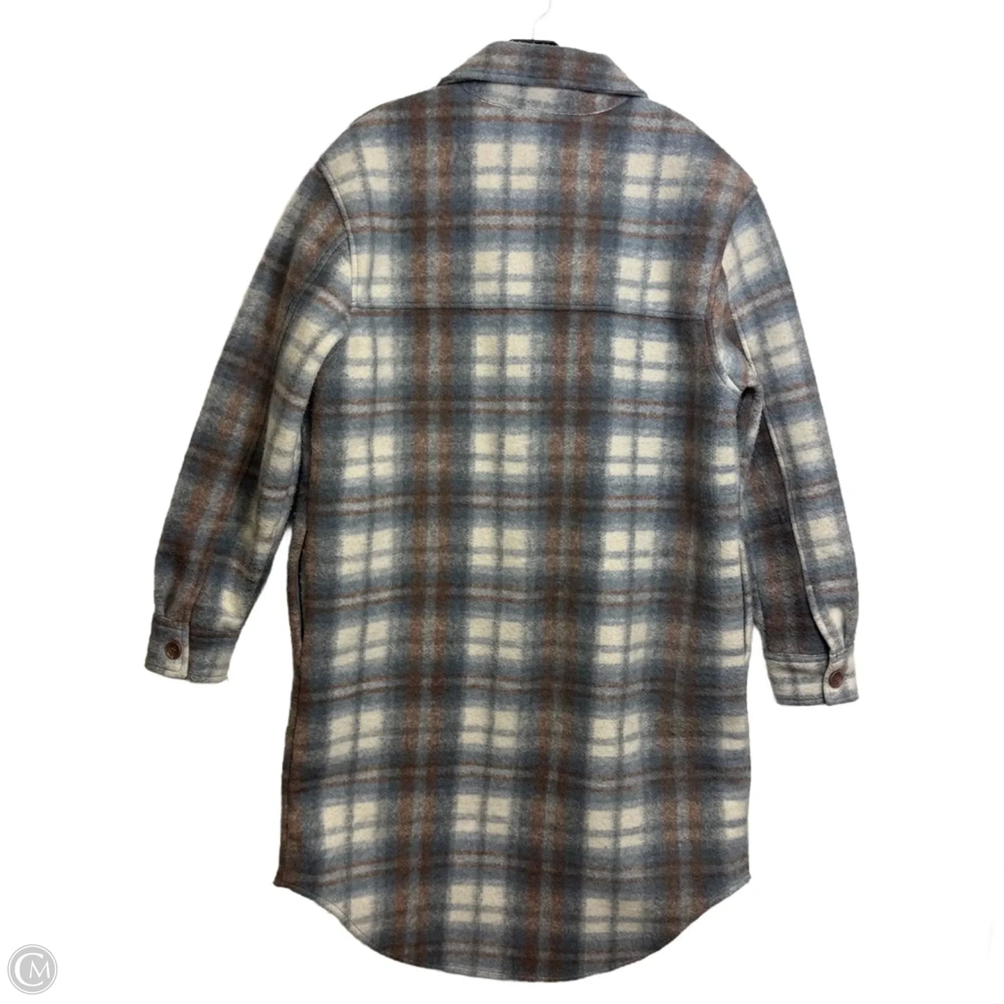 Jacket Shirt By Joie In Plaid Pattern, Size: M