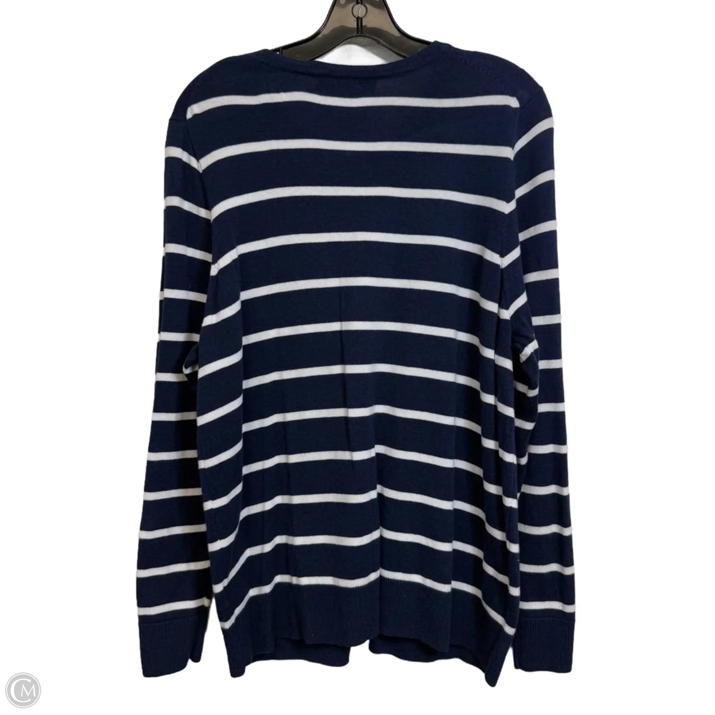 Cardigan By Charter Club In Striped Pattern, Size: Xxl