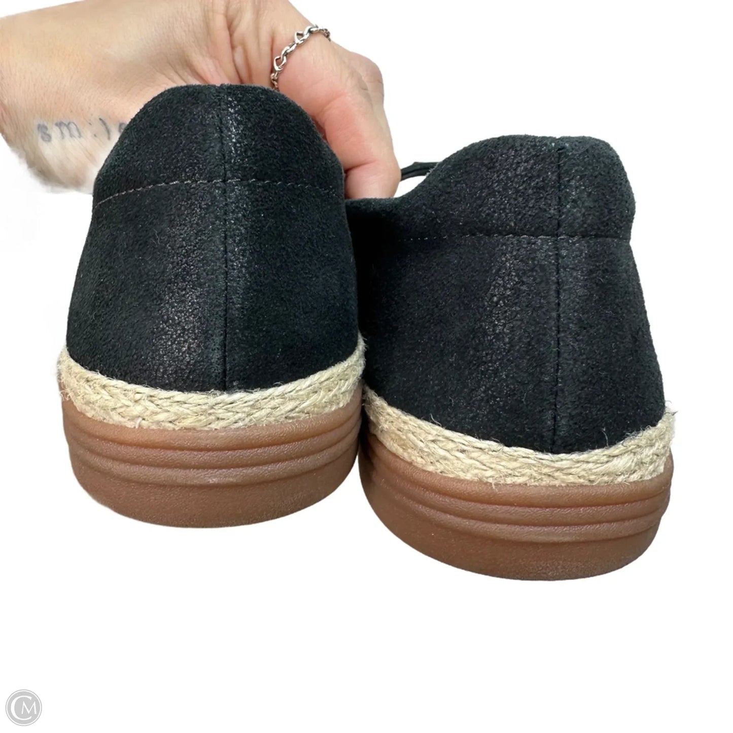 Shoes Flats By Clarks In Black, Size: 10