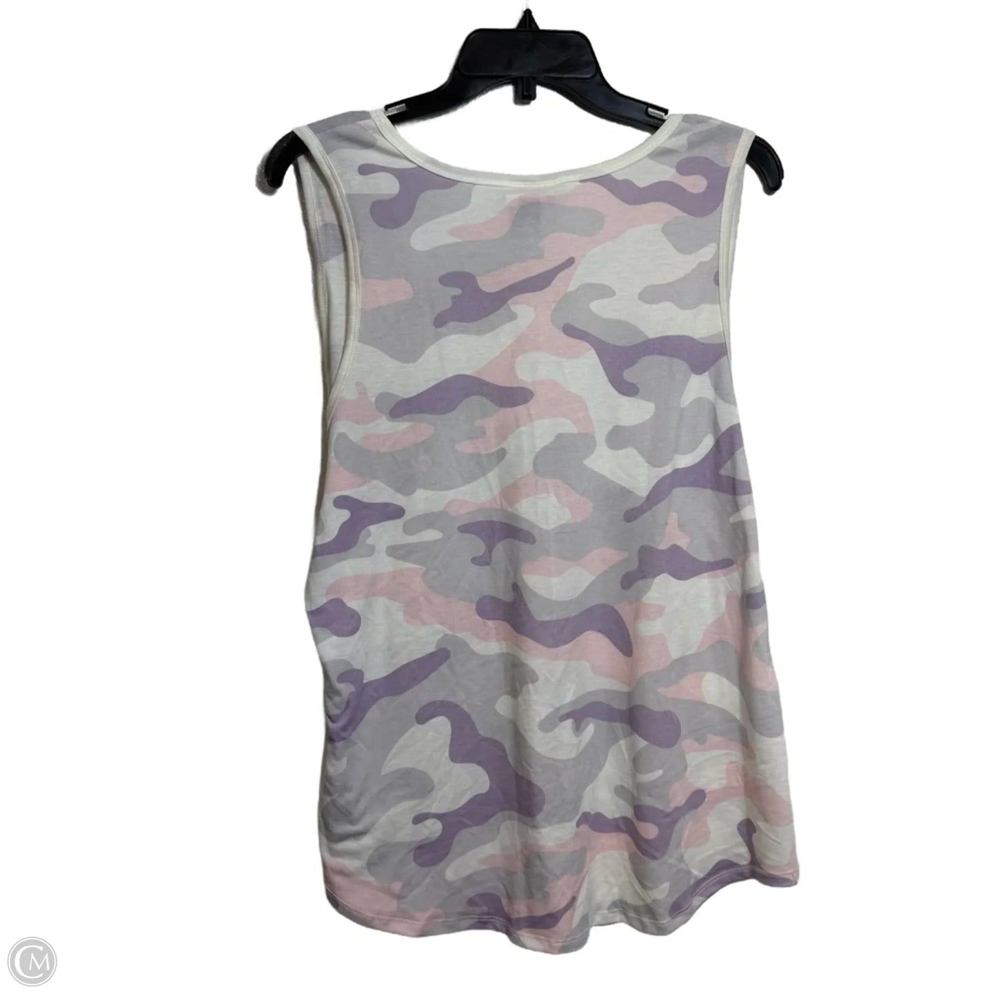 Top Sleeveless By Lularoe In Camouflage Print, Size: 3x