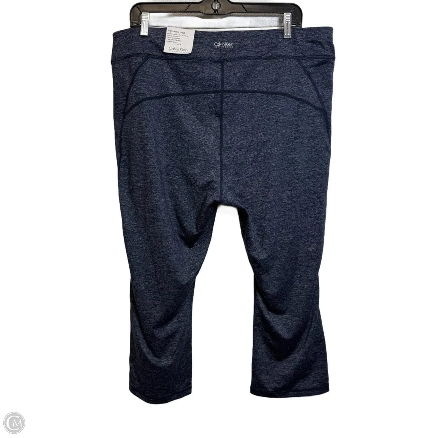 Athletic Capris By Calvin Klein In Navy, Size: 2x