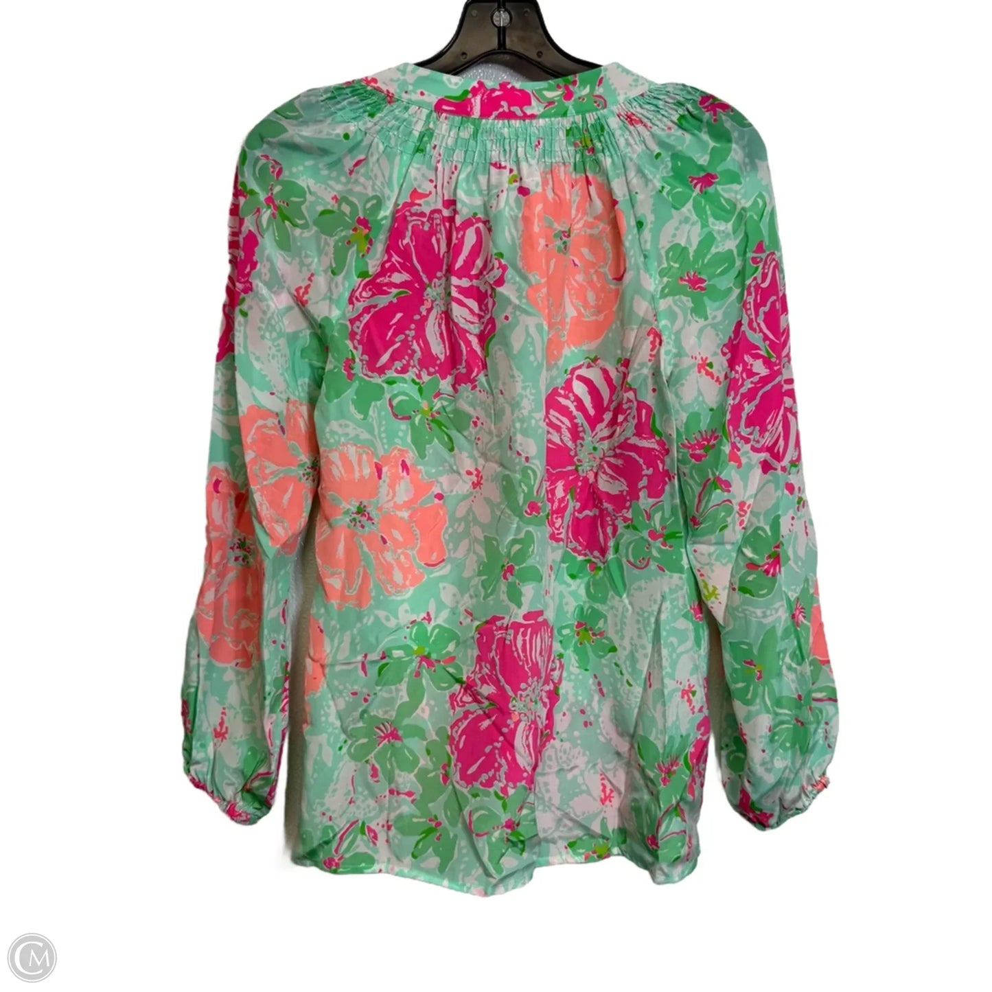 Top Long Sleeve Designer By Lilly Pulitzer In Floral Print, Size: Xs