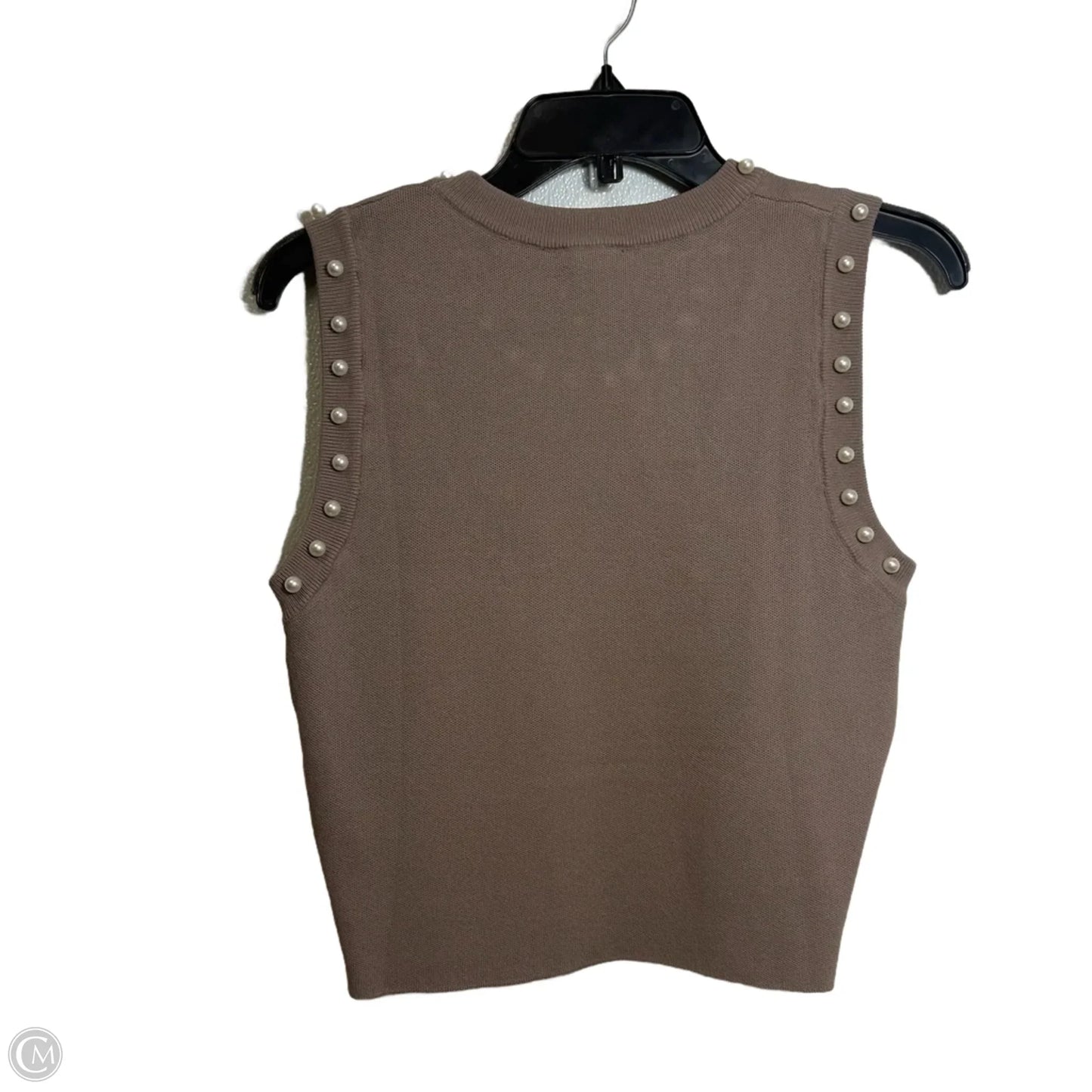 Top Sleeveless By Entro In Taupe, Size: M