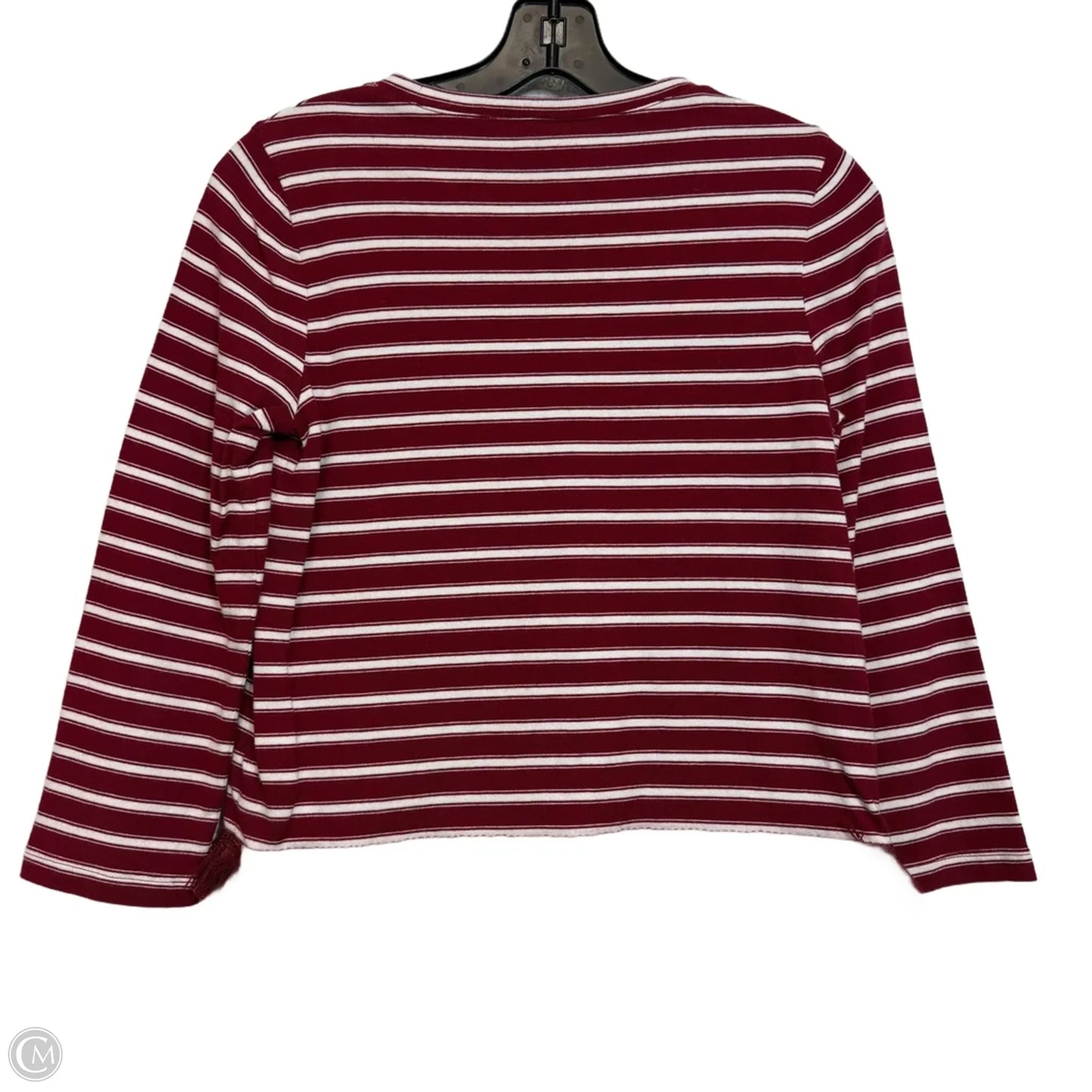 Top Long Sleeve Designer By Kate Spade In Maroon, Size: Xs